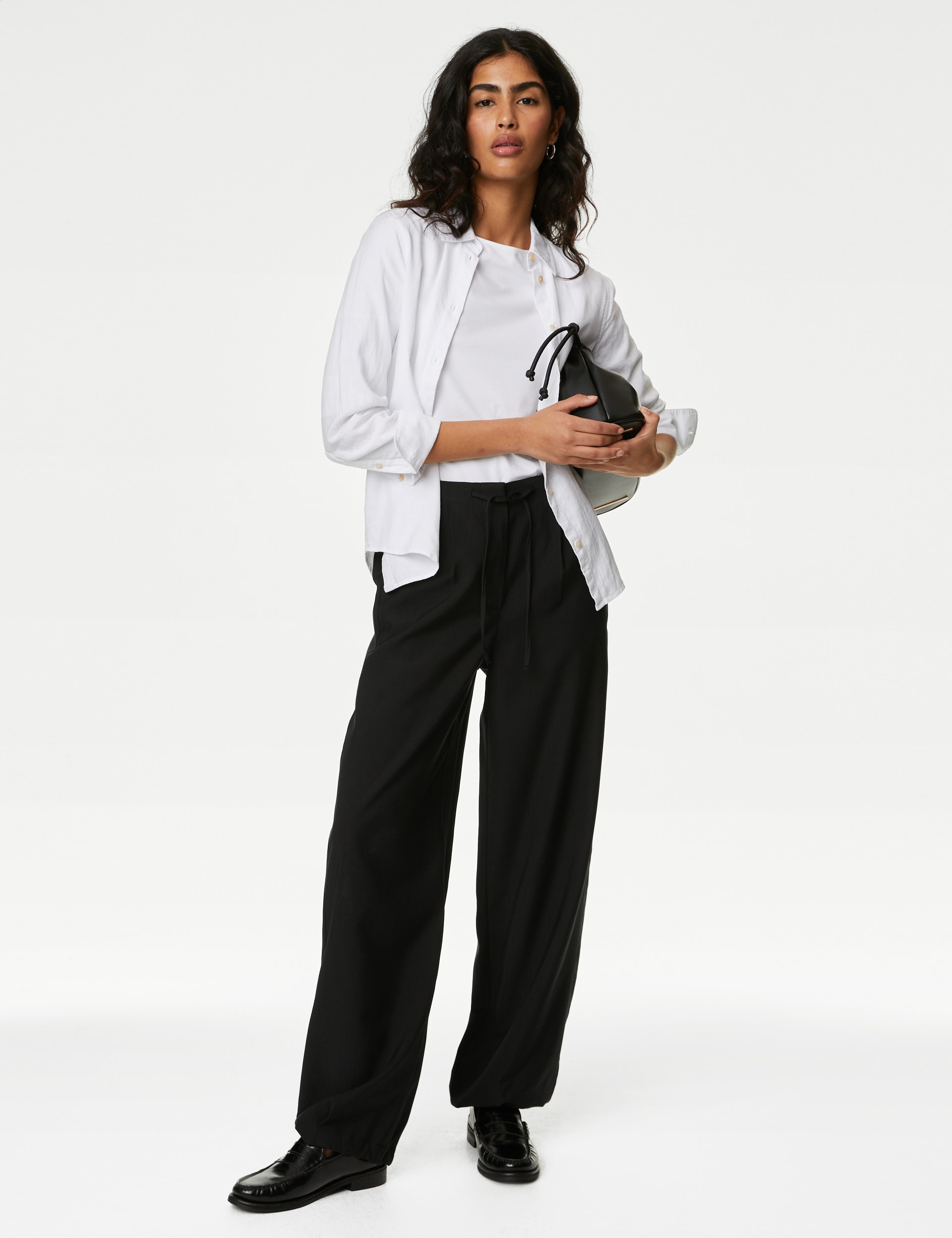 lyocell™ Rich Tapered Trousers | M&S Collection | M&S