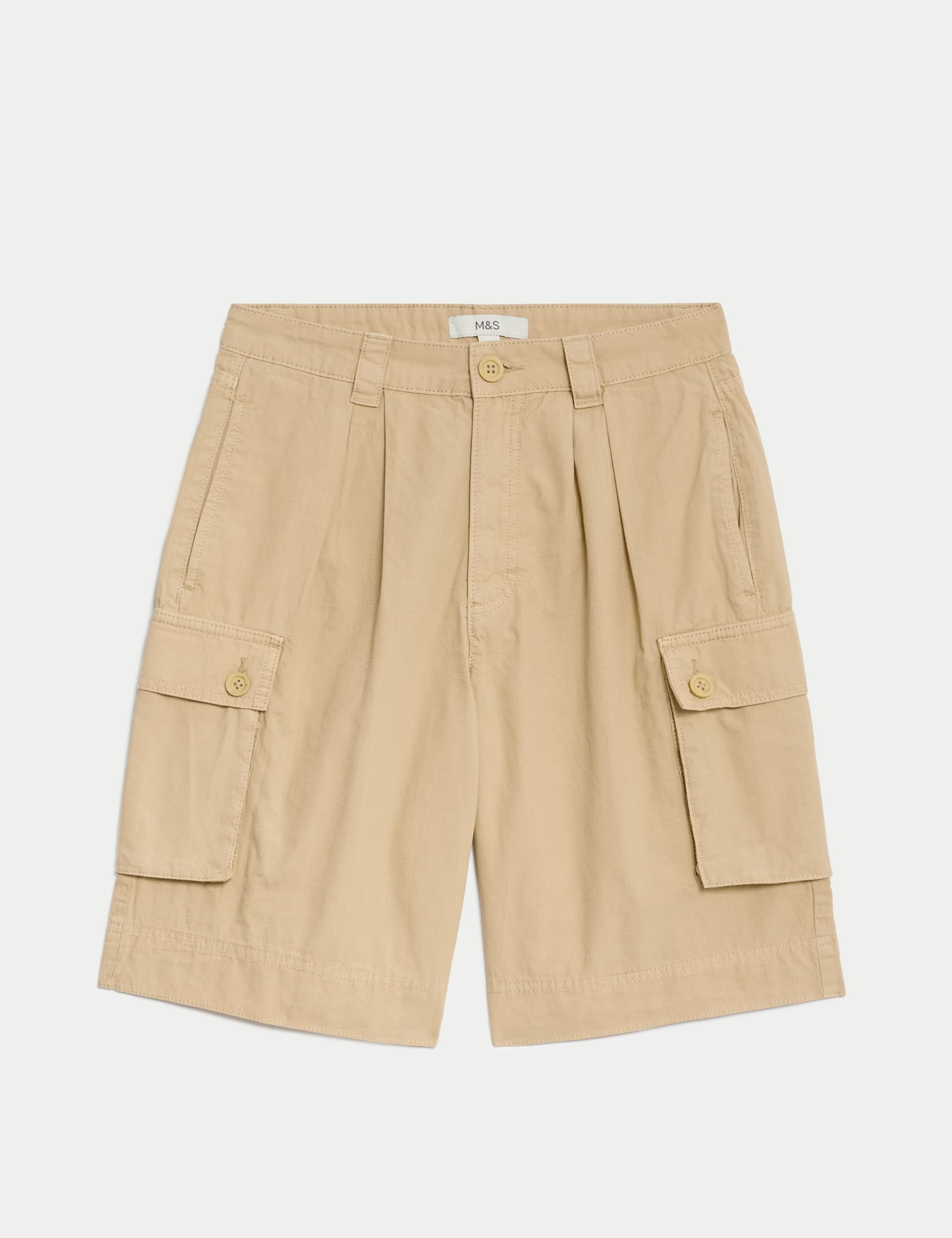 Pure Cotton Cargo Shorts