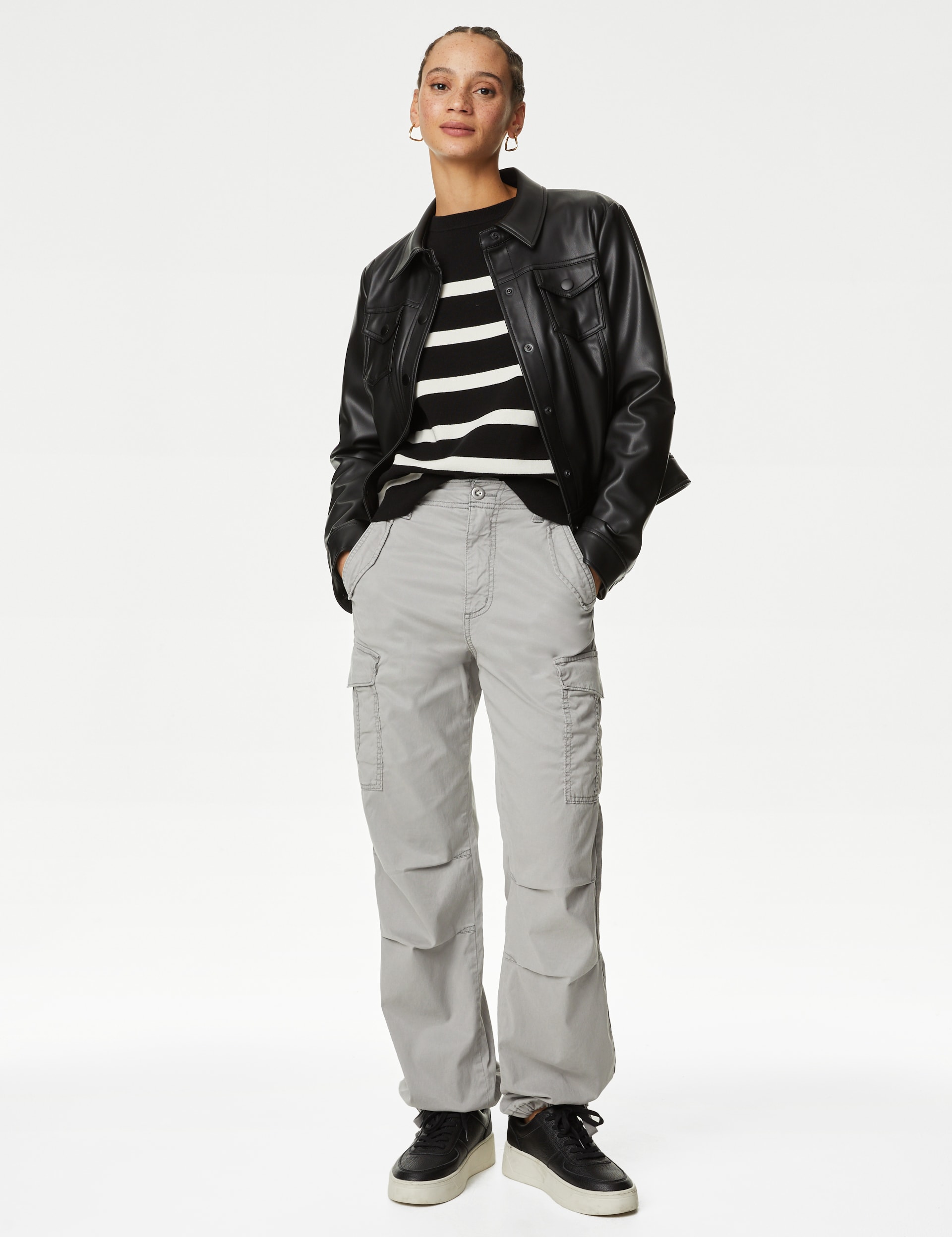 Lyocell™ Rich Cargo Straight Leg Trousers