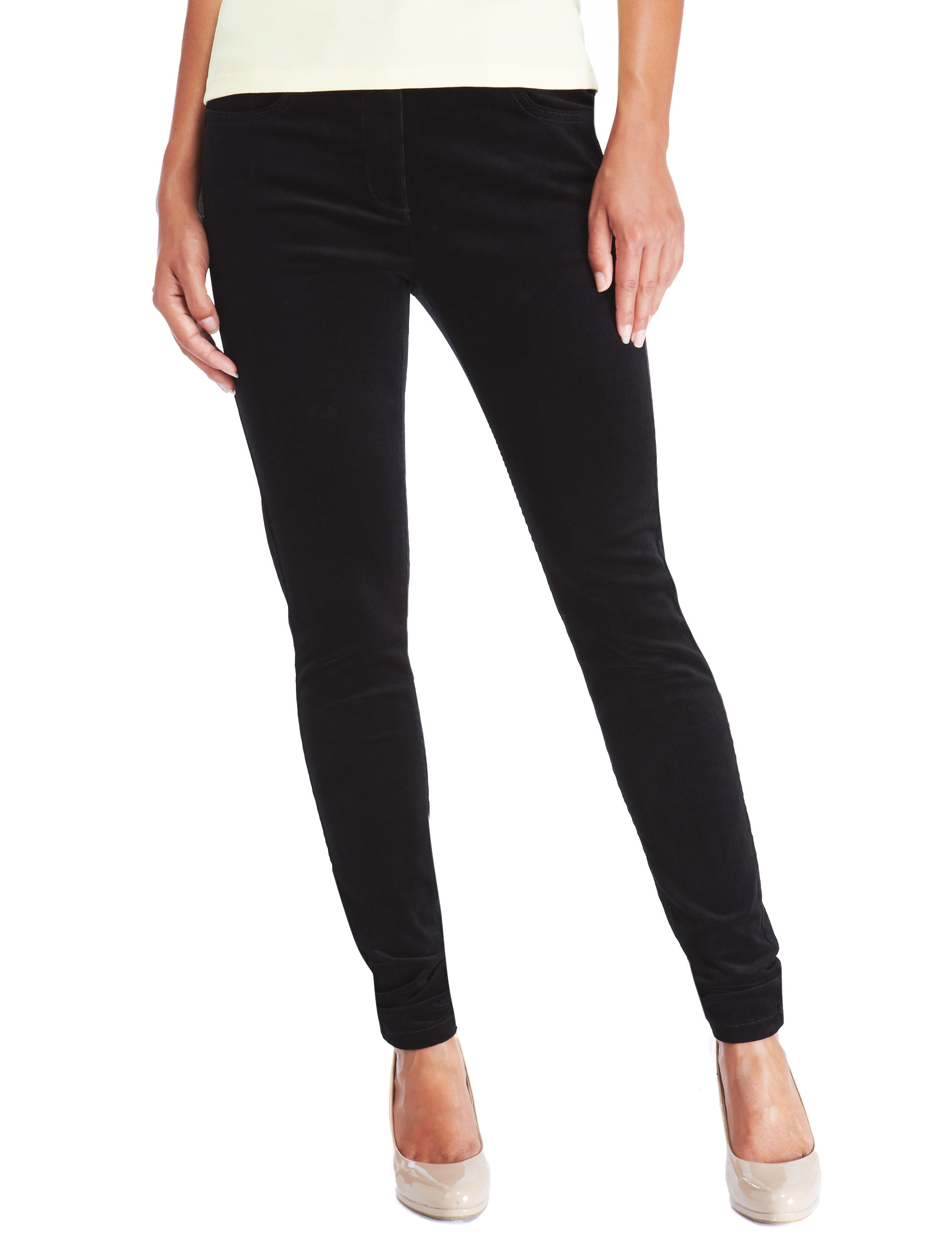 Black cord jeggings hotsell