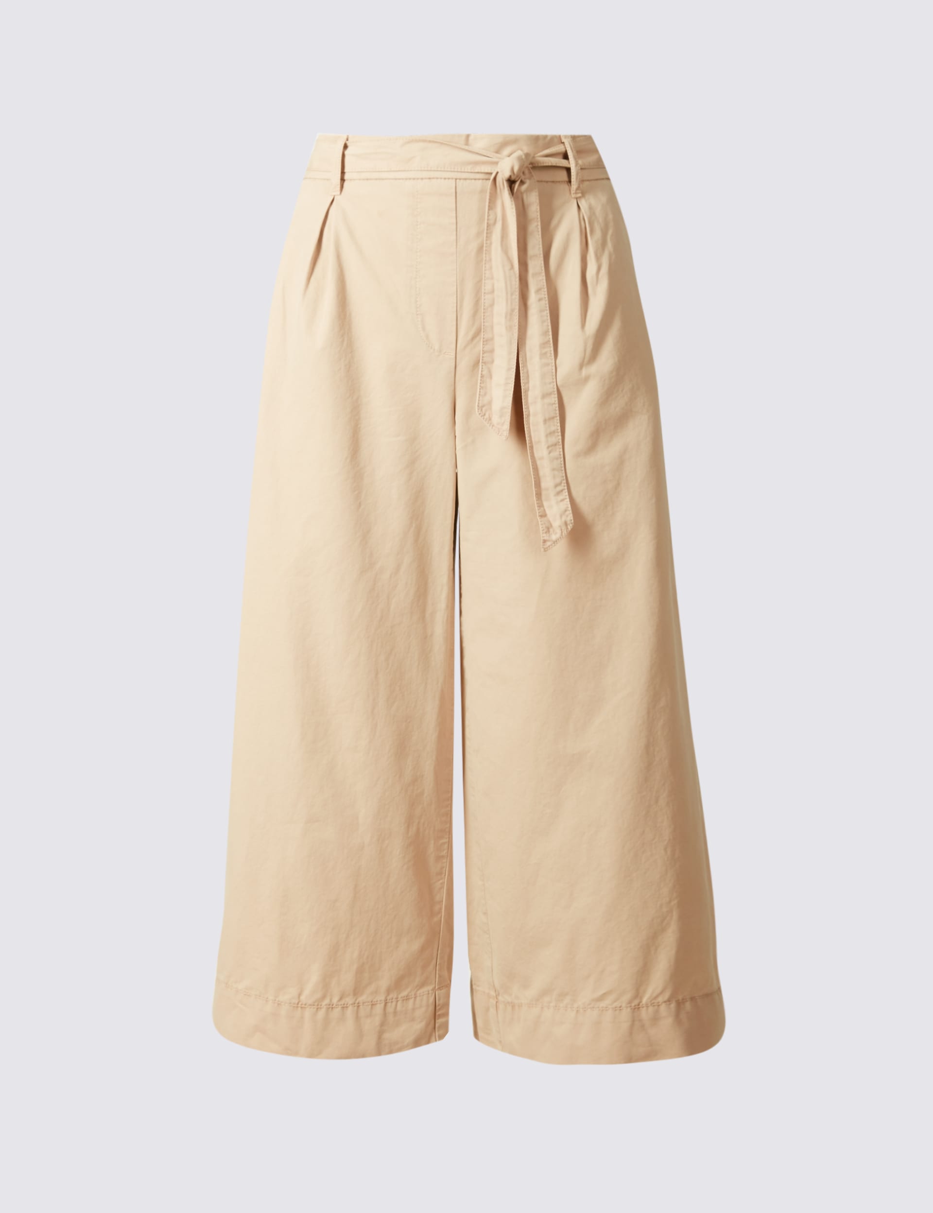 Pure Cotton Poplin Cropped Culottes Image 2 of 7