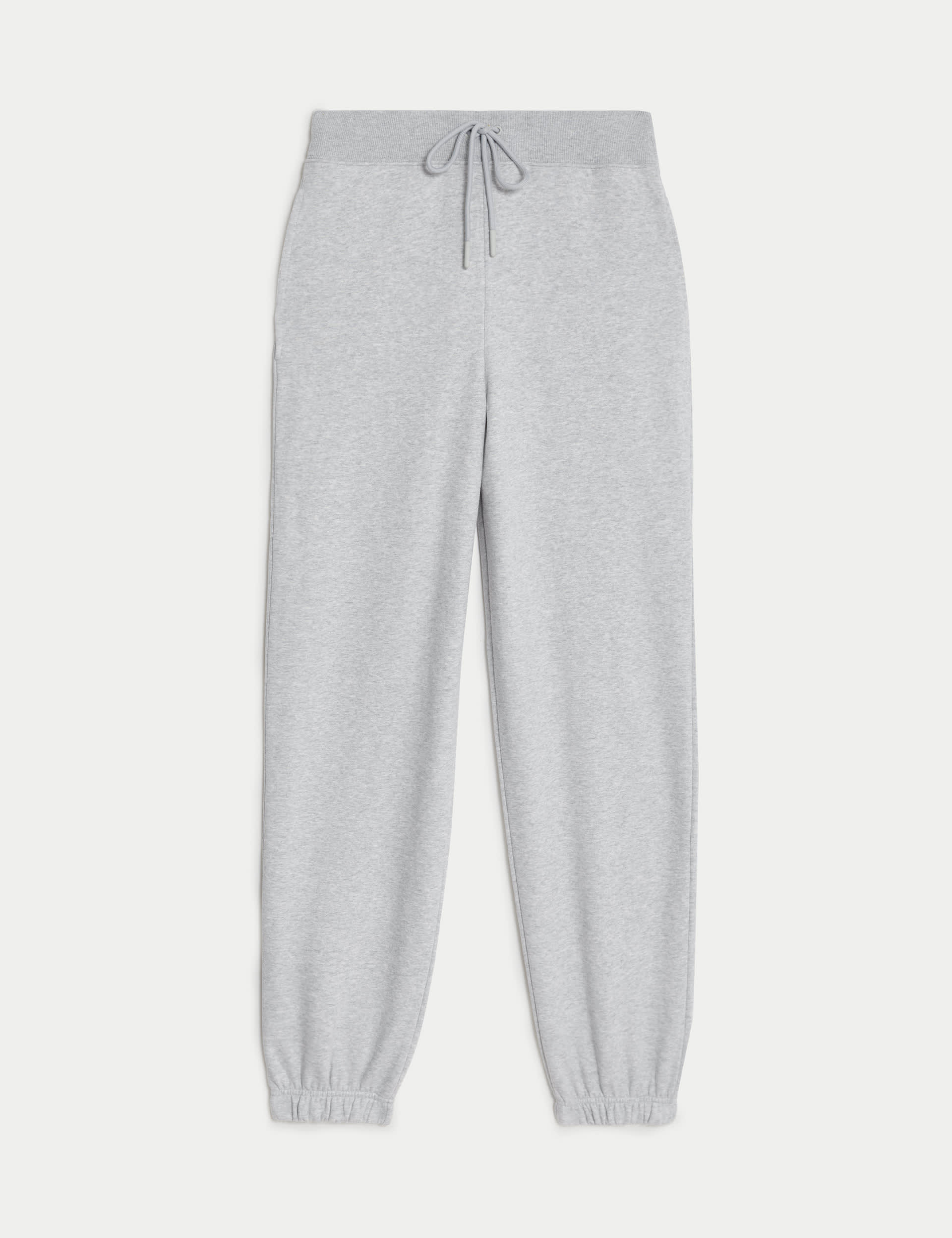 Cotton Rich Drawstring Cuffed Joggers