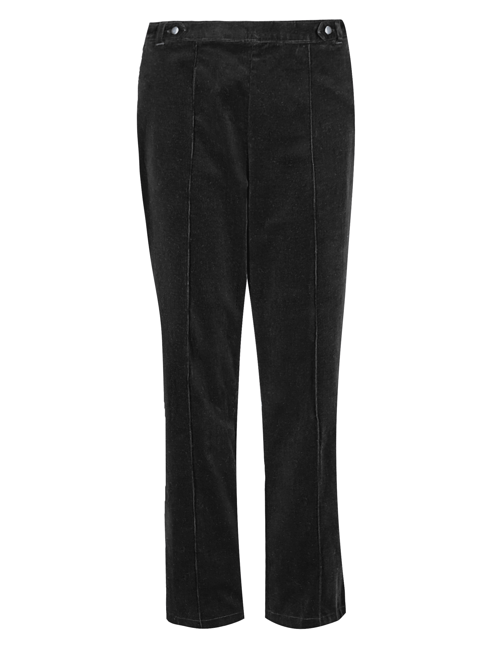 Cotton Rich Corduroy Pull On Straight Leg Trousers Image 2 of 4