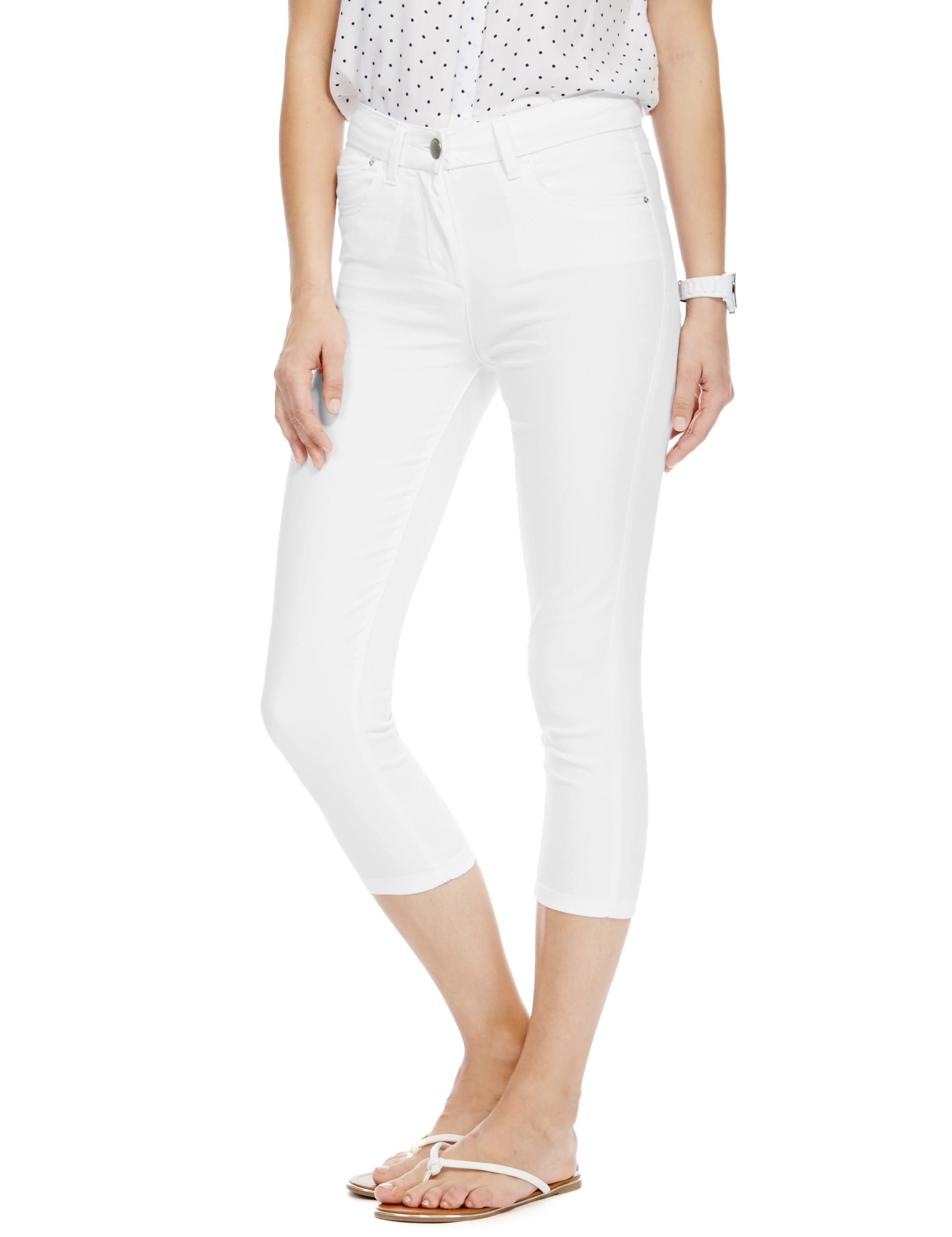 PETITE Cotton Rich Cropped Jeggings M S Collection M S