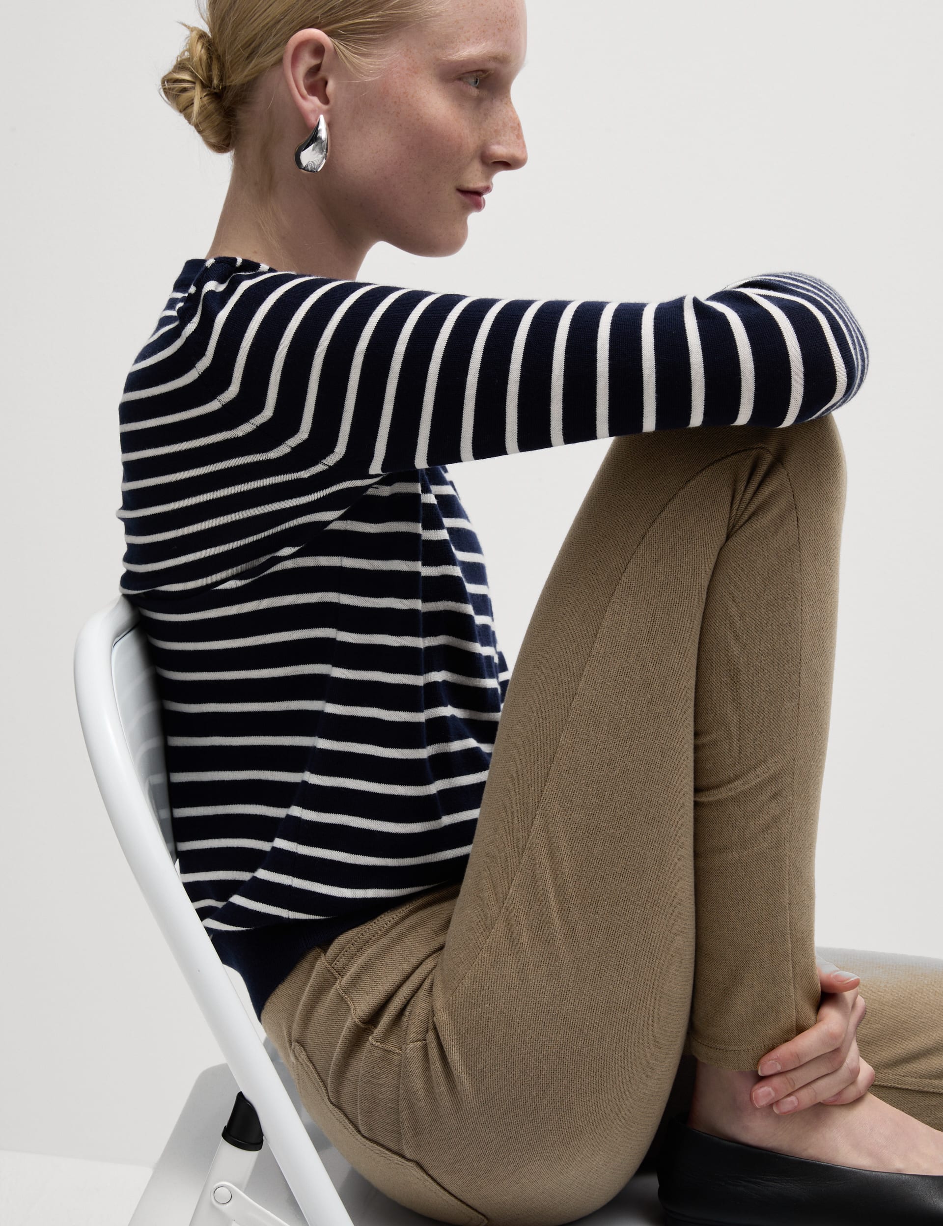 Jeggings - Pure Linen - Brown main image 1