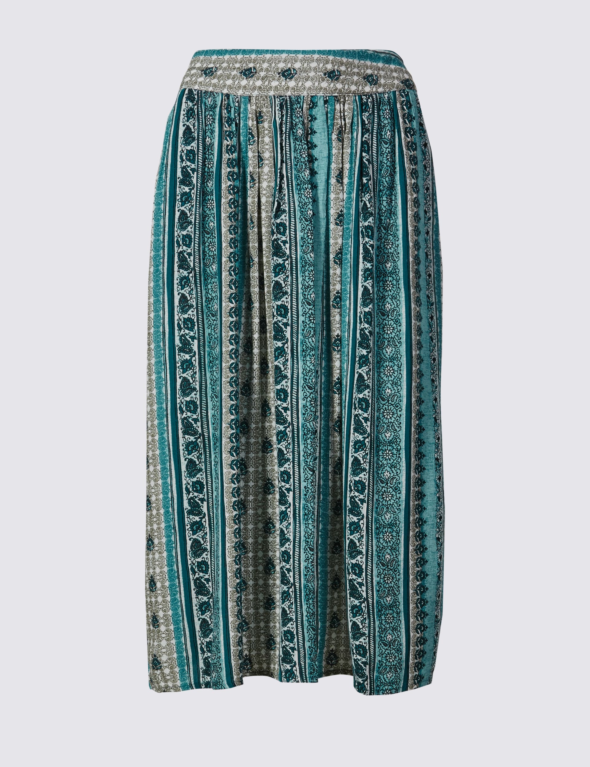 Printed Straight Midi Skirt Image 2 of 6