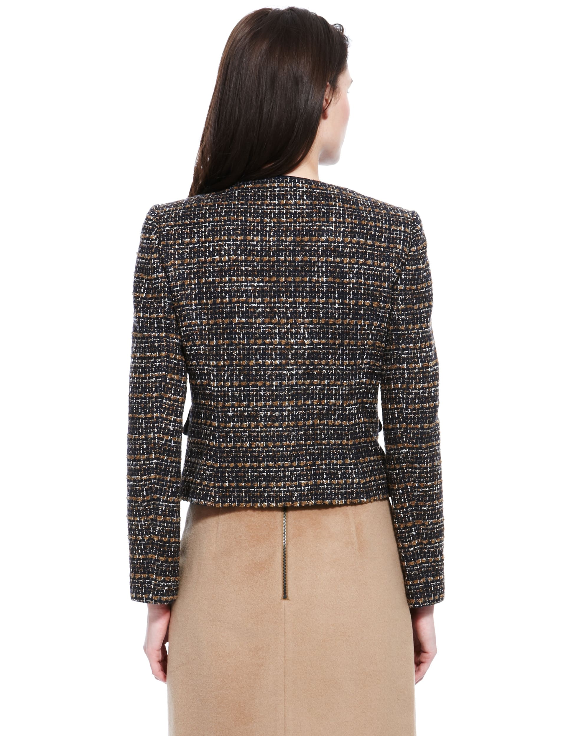 Tweed Textured Jacket with New Wool Image 2 of 4