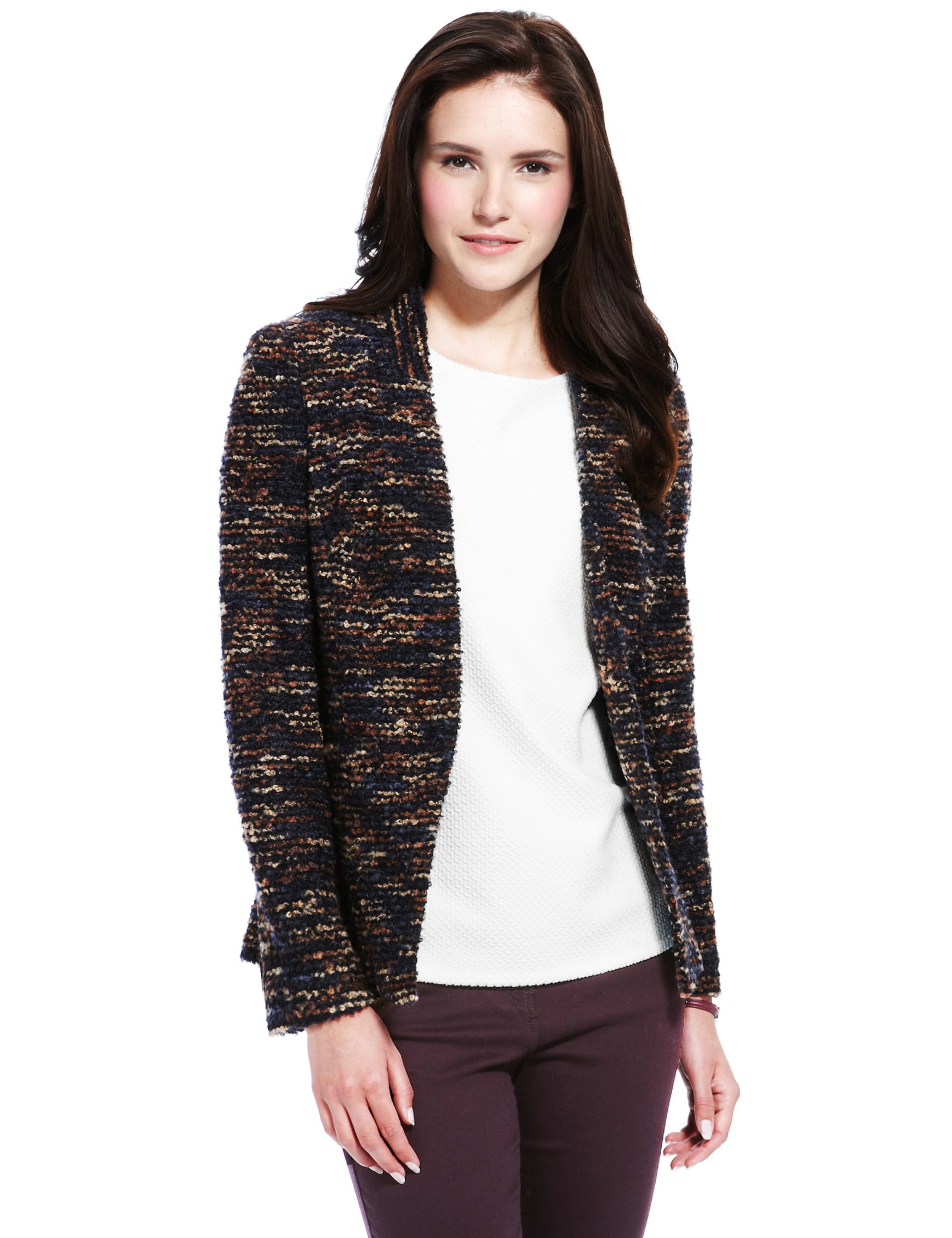 Boucle Jacket with New Wool M S Collection M S