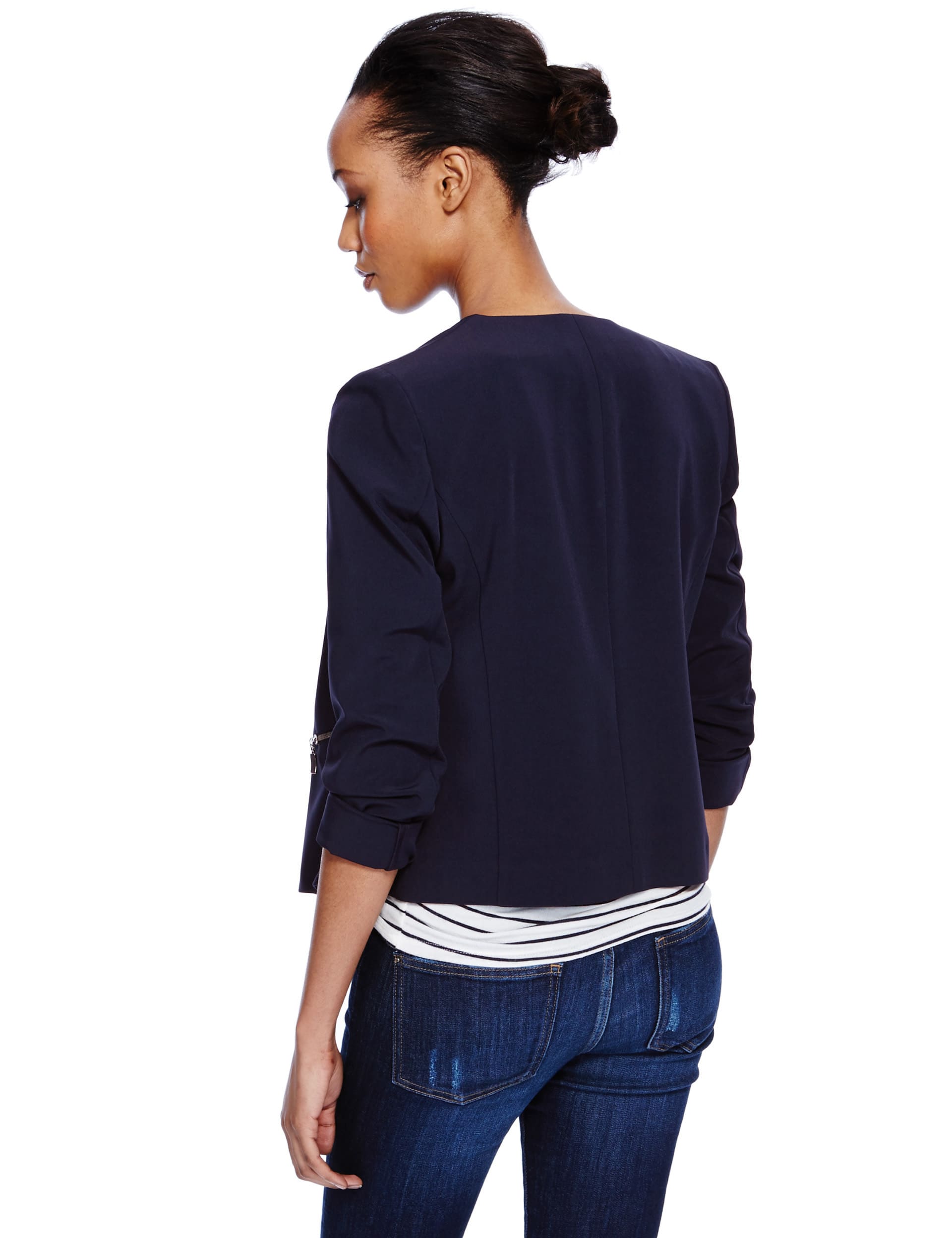 Zipped Pocket Waterfall Jacket Image 2 of 4