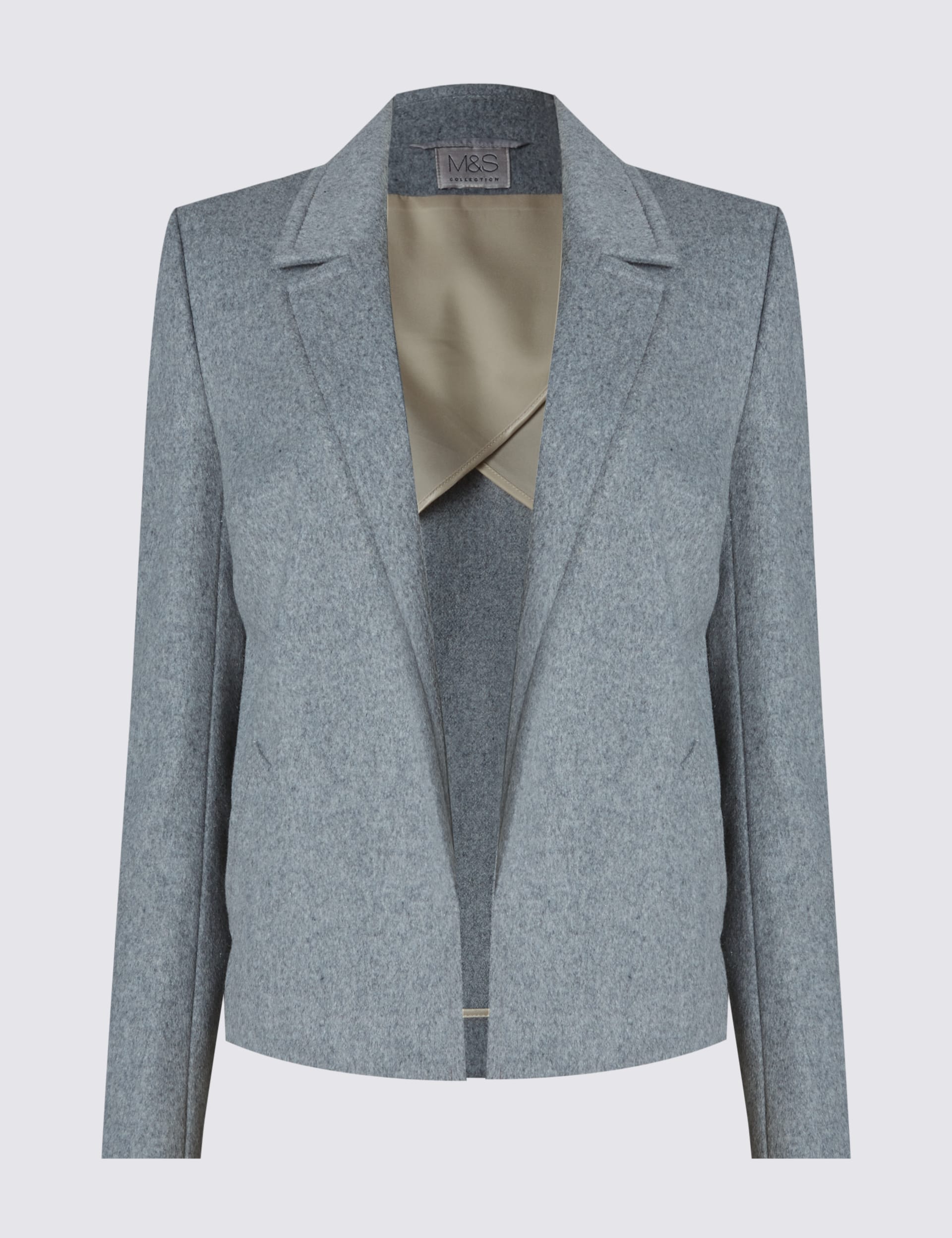 Boxy Flannel Jacket with Wool Image 2 of 3
