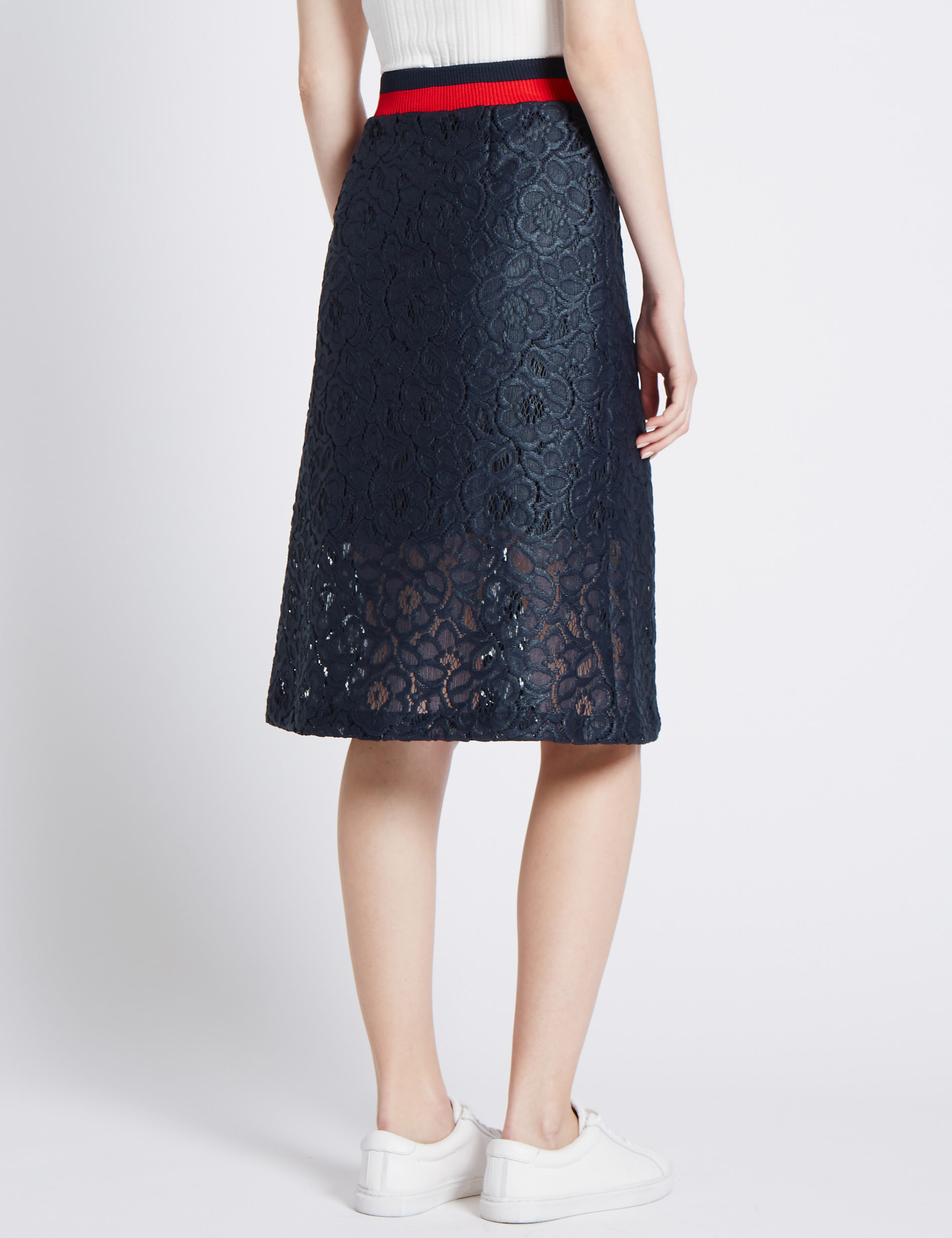 Floral Lace  A-Line Skirt Image 2 of 4