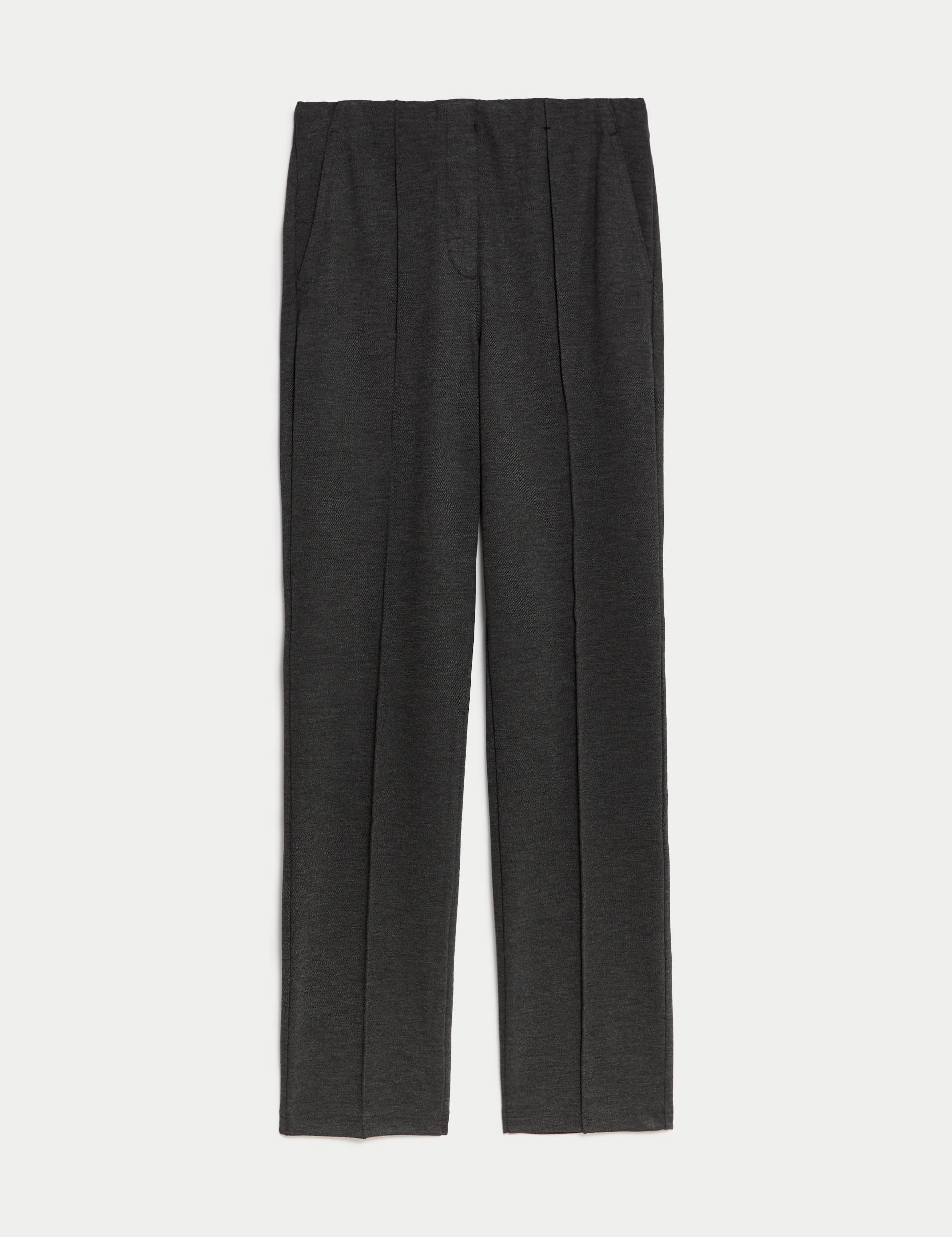 Jersey Twill Straight Leg Trousers