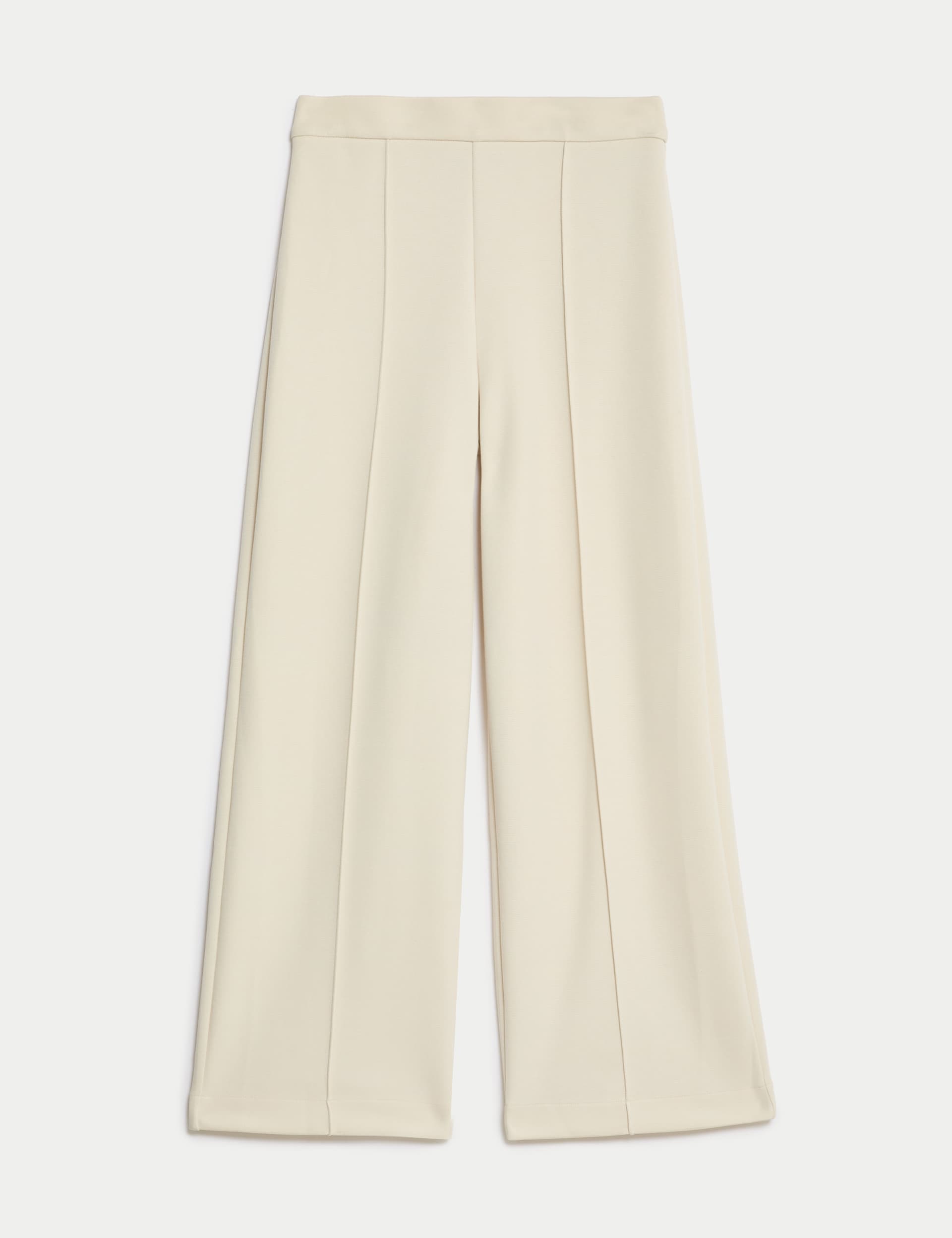 Jersey Elasticated Waist Wide Leg Trousers