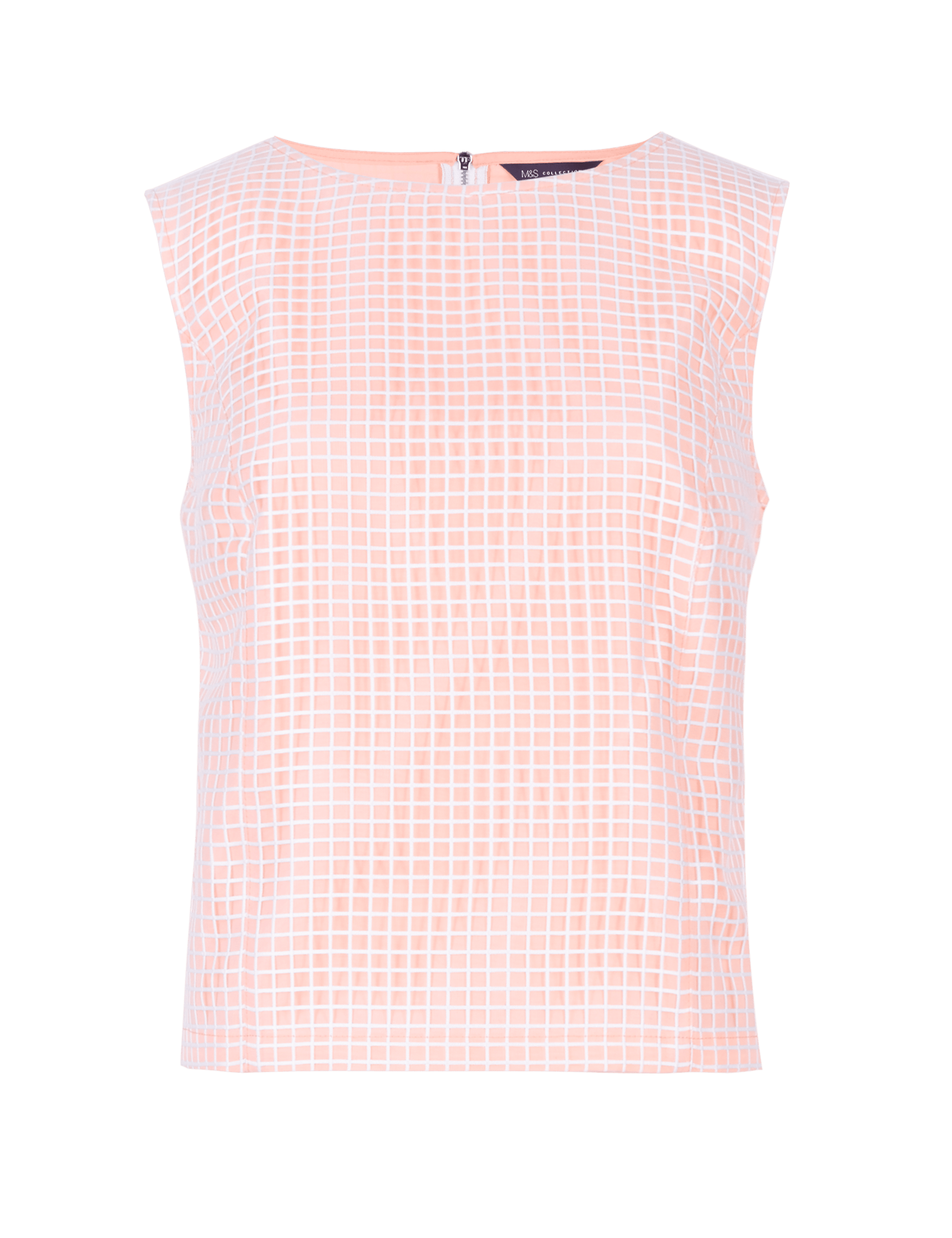 Grid Checked Sleeveless Top Image 2 of 4