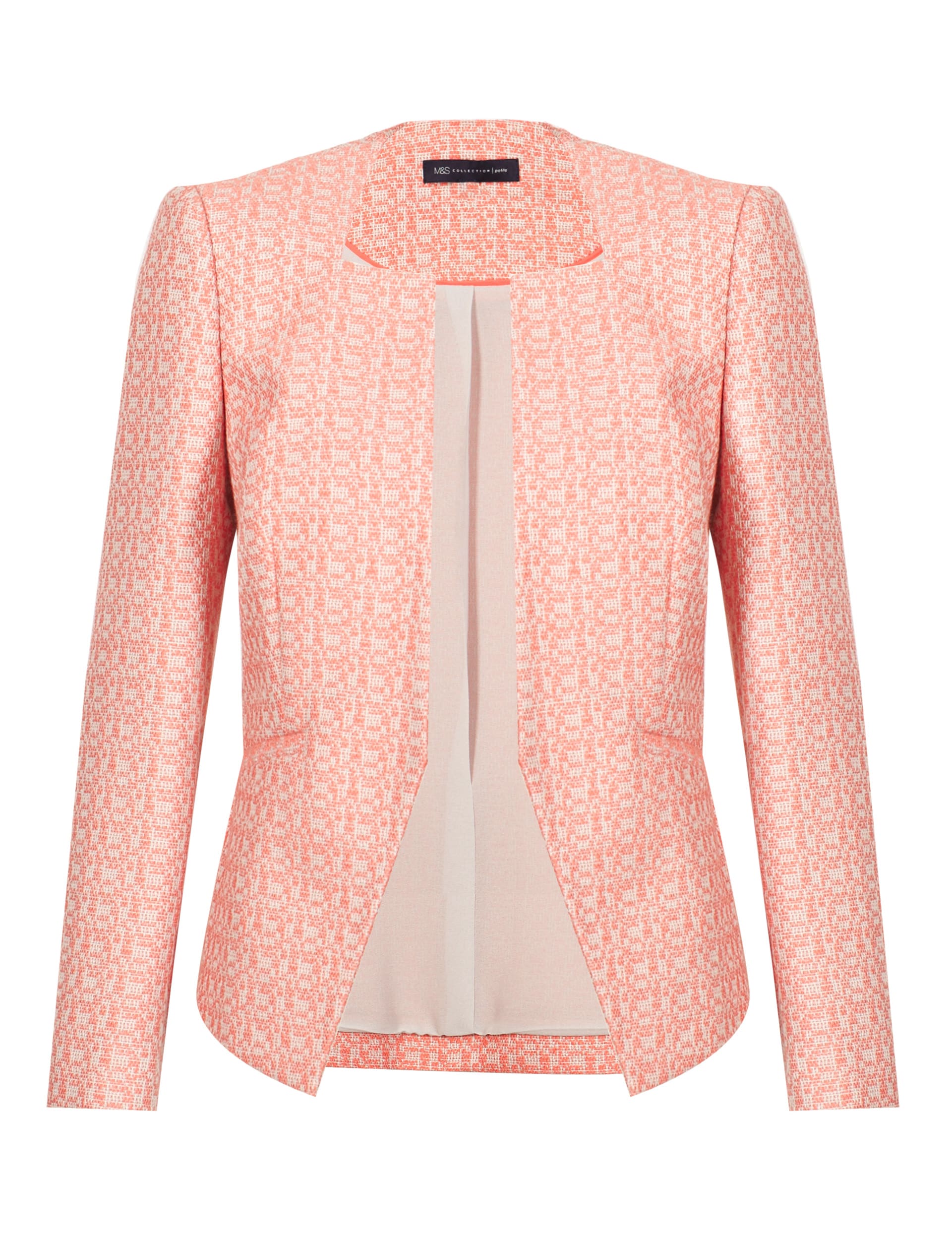 PETITE Tweed Geometric Jacket Image 2 of 6