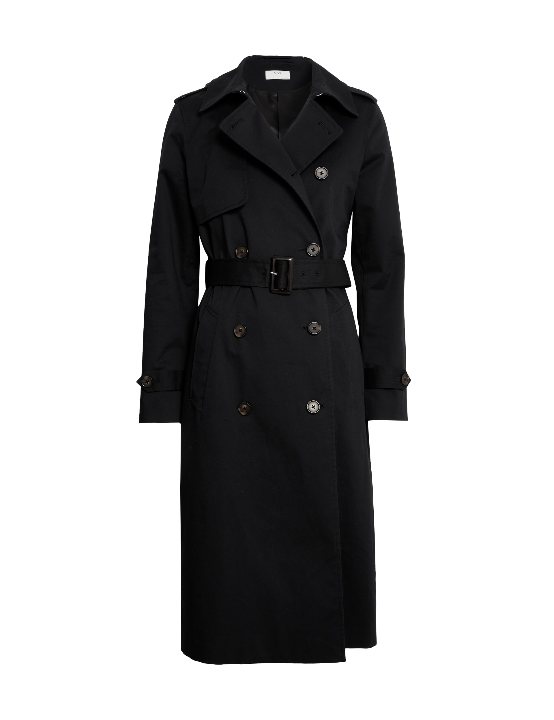 Cotton Rich Belted Longline Trench Coat