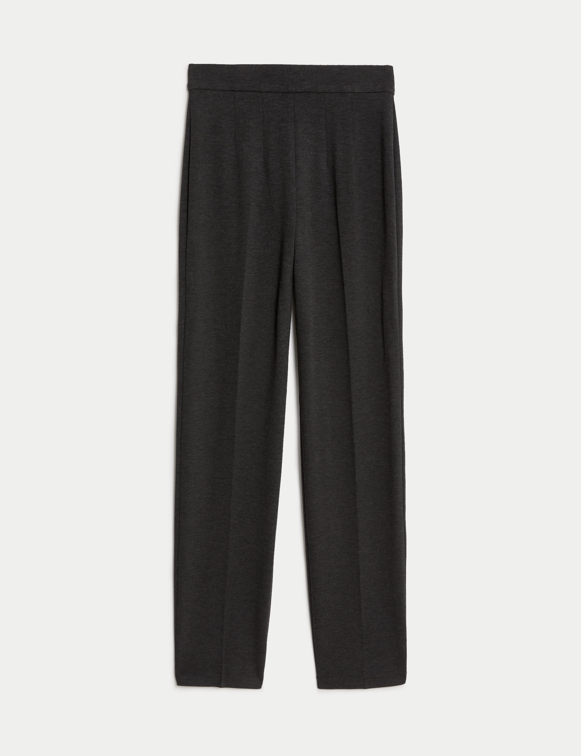 Jersey Straight Leg Trousers with Stretch