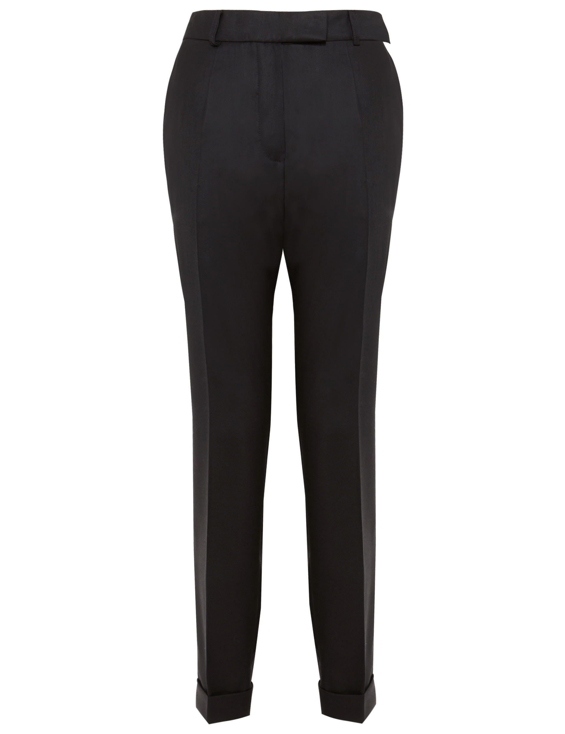 Pure Merino Wool Turn Up Hem Trousers Image 2 of 7