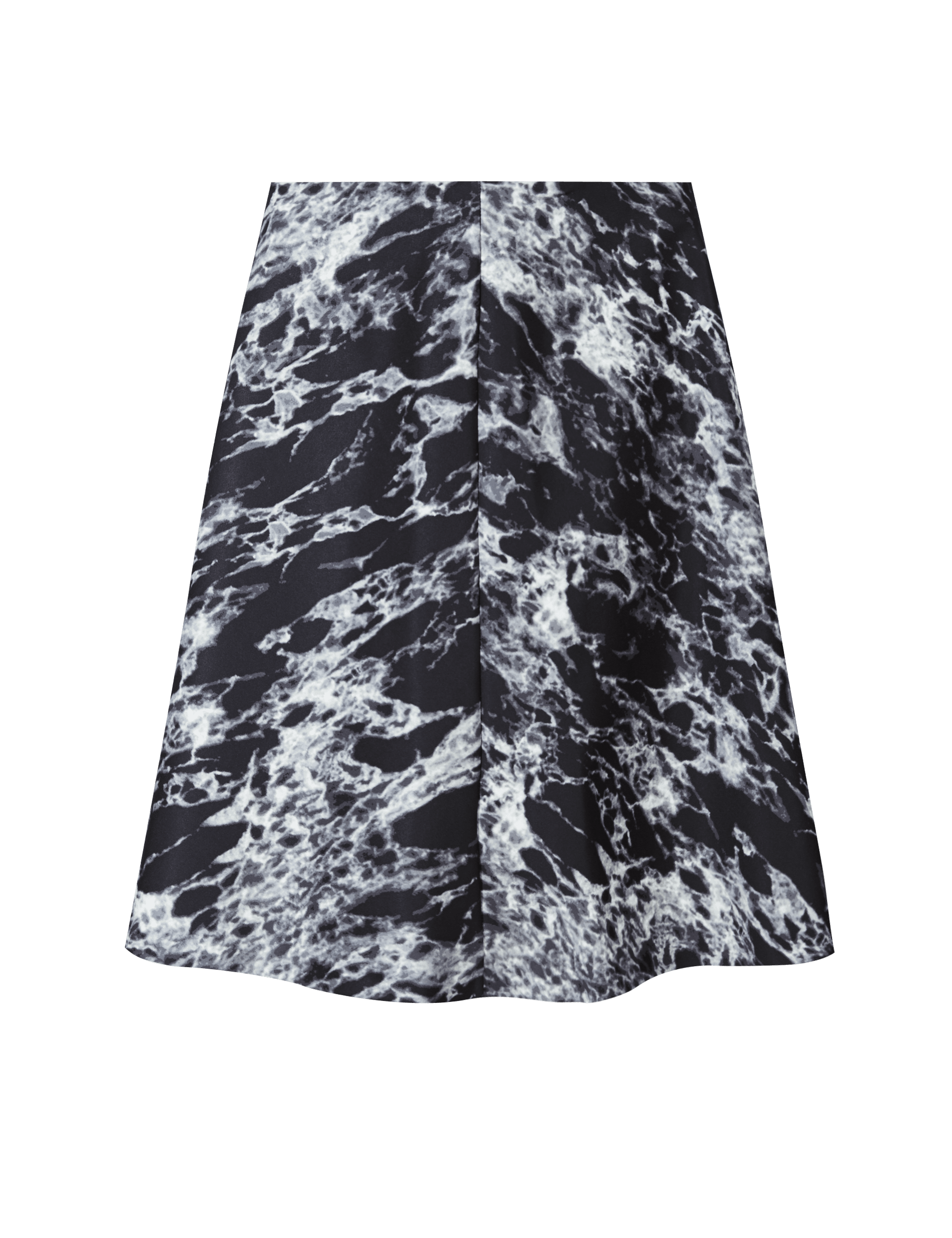 Monochrome Marble Print Mini A-Line Skirt Image 2 of 3
