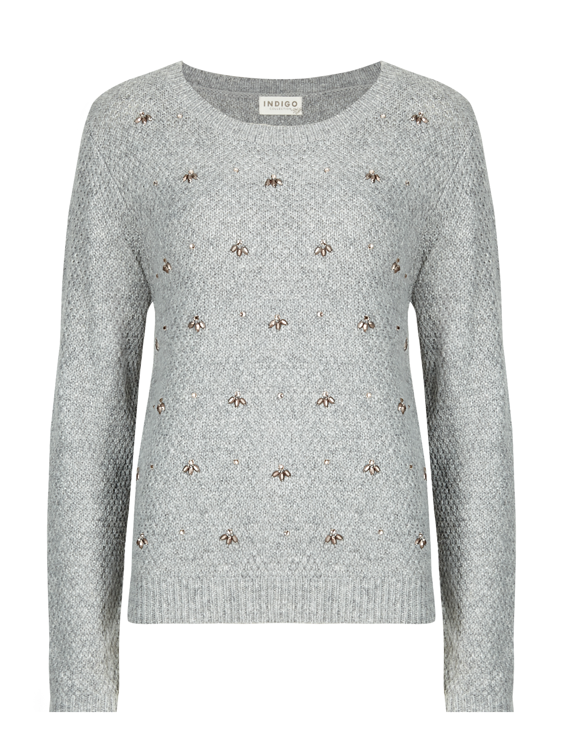 Textured Jewel Jumper Image 2 of 3