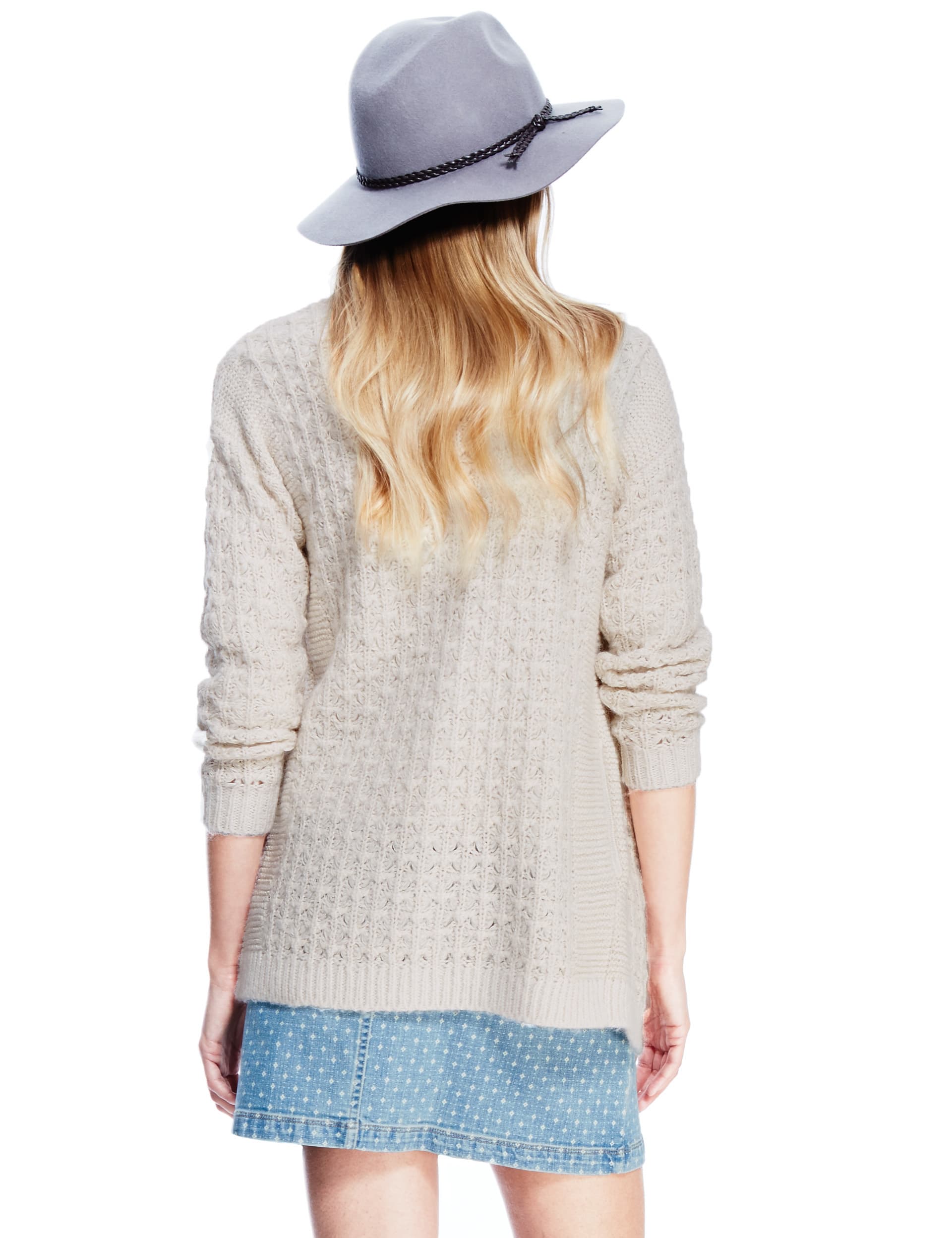 Chunky Knit Cardigan with Mohair Image 2 of 4
