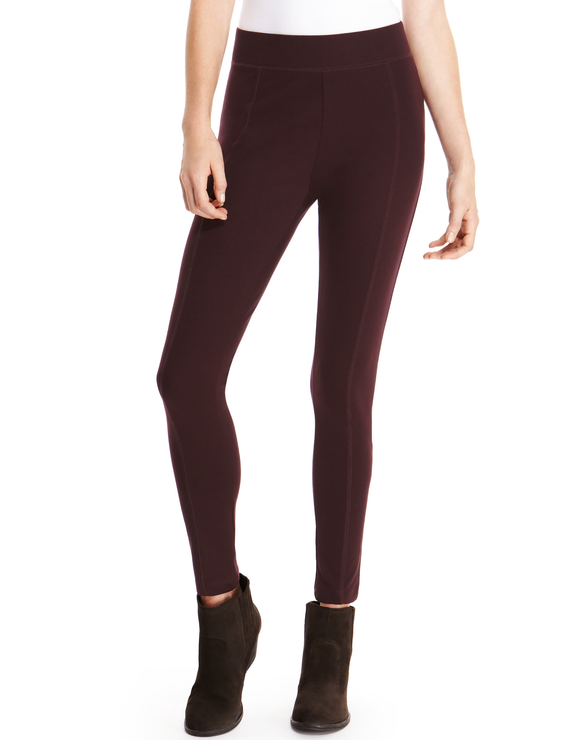 Seam Panel Ponte Leggings Indigo Collection M S