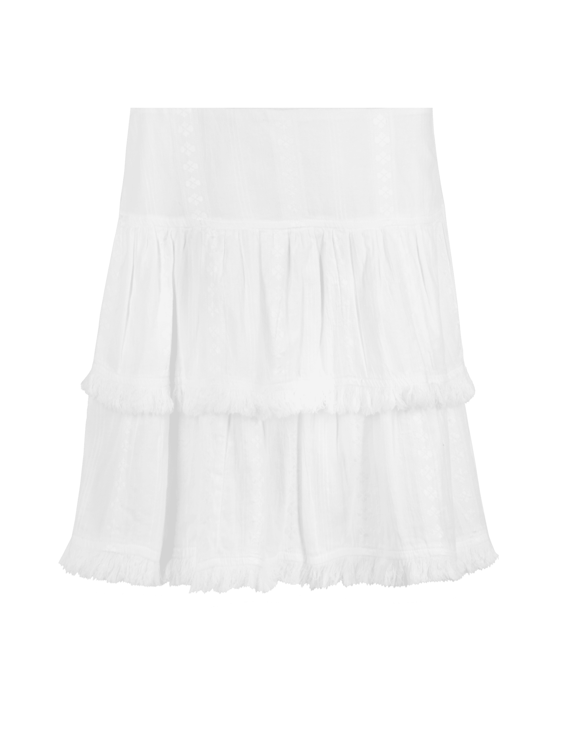 Cotton Rich Boho Gypsy A-Line Mini Skirt Image 2 of 4