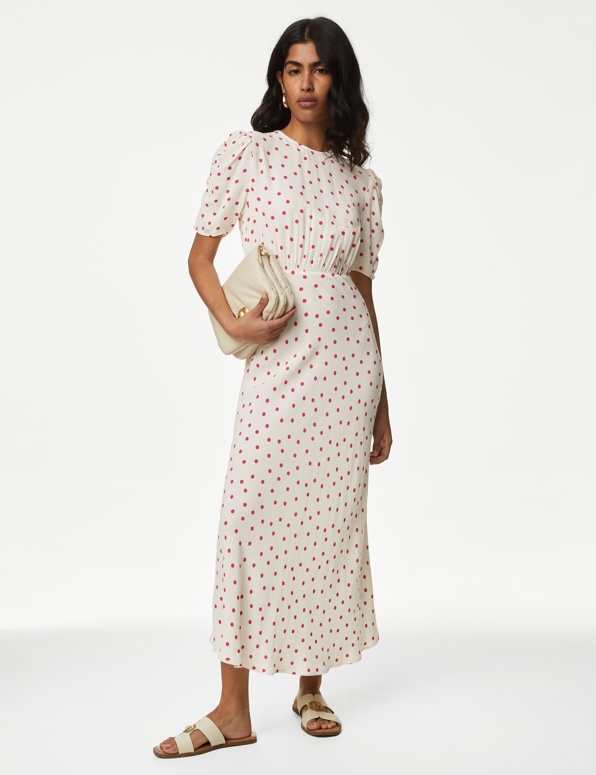 Printed Midaxi Tea Dress