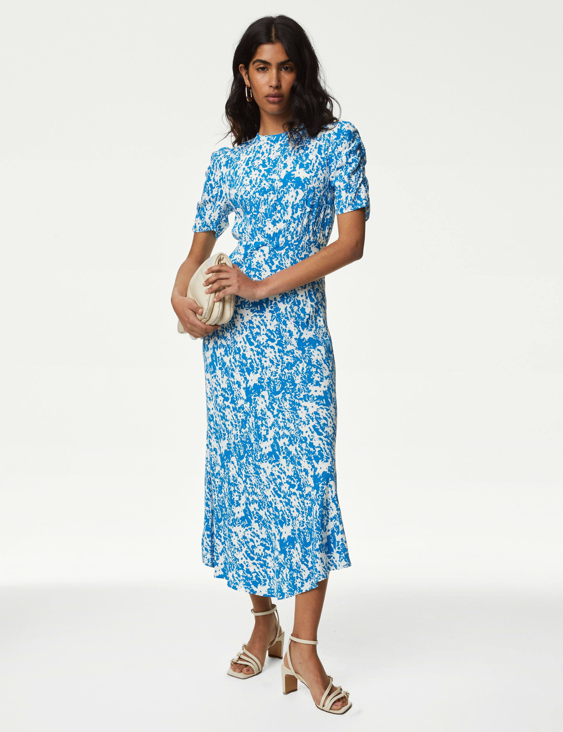 Printed Midaxi Tea Dress