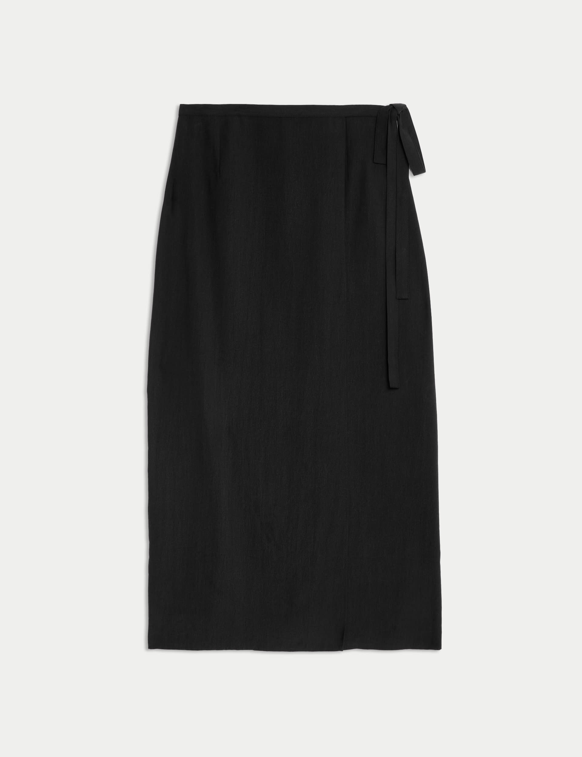Side Split Maxi Wrap Skirt