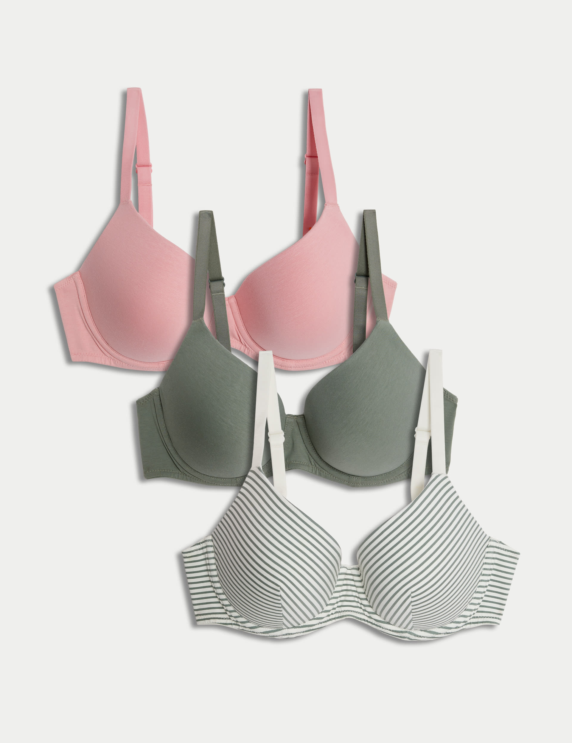 3pk Wired T-Shirt Bras | M&S Collection at M&S