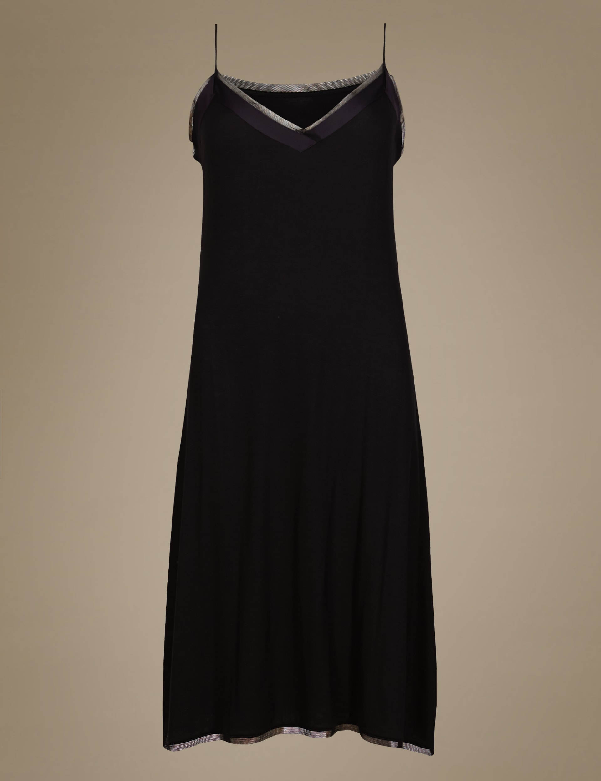 Satin Mesh Trim Full Slip Image 2 of 3