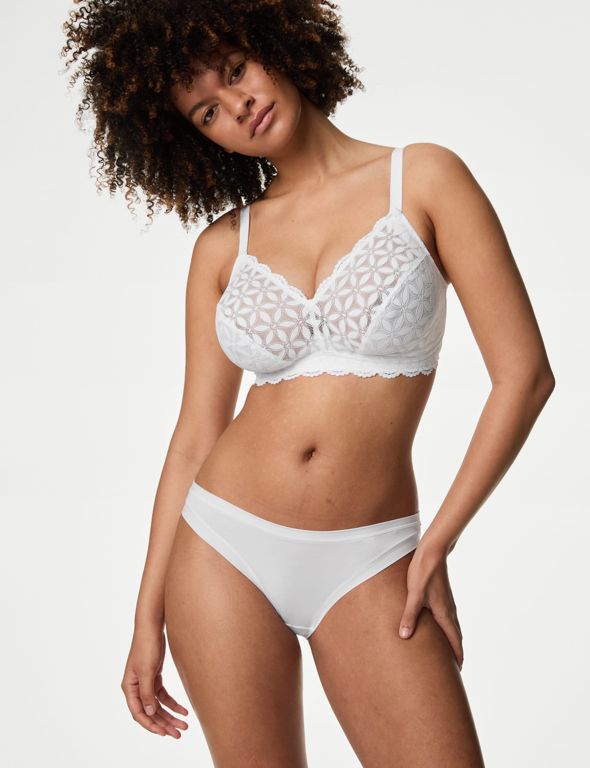 Lace Non-Padded Bralette F-H