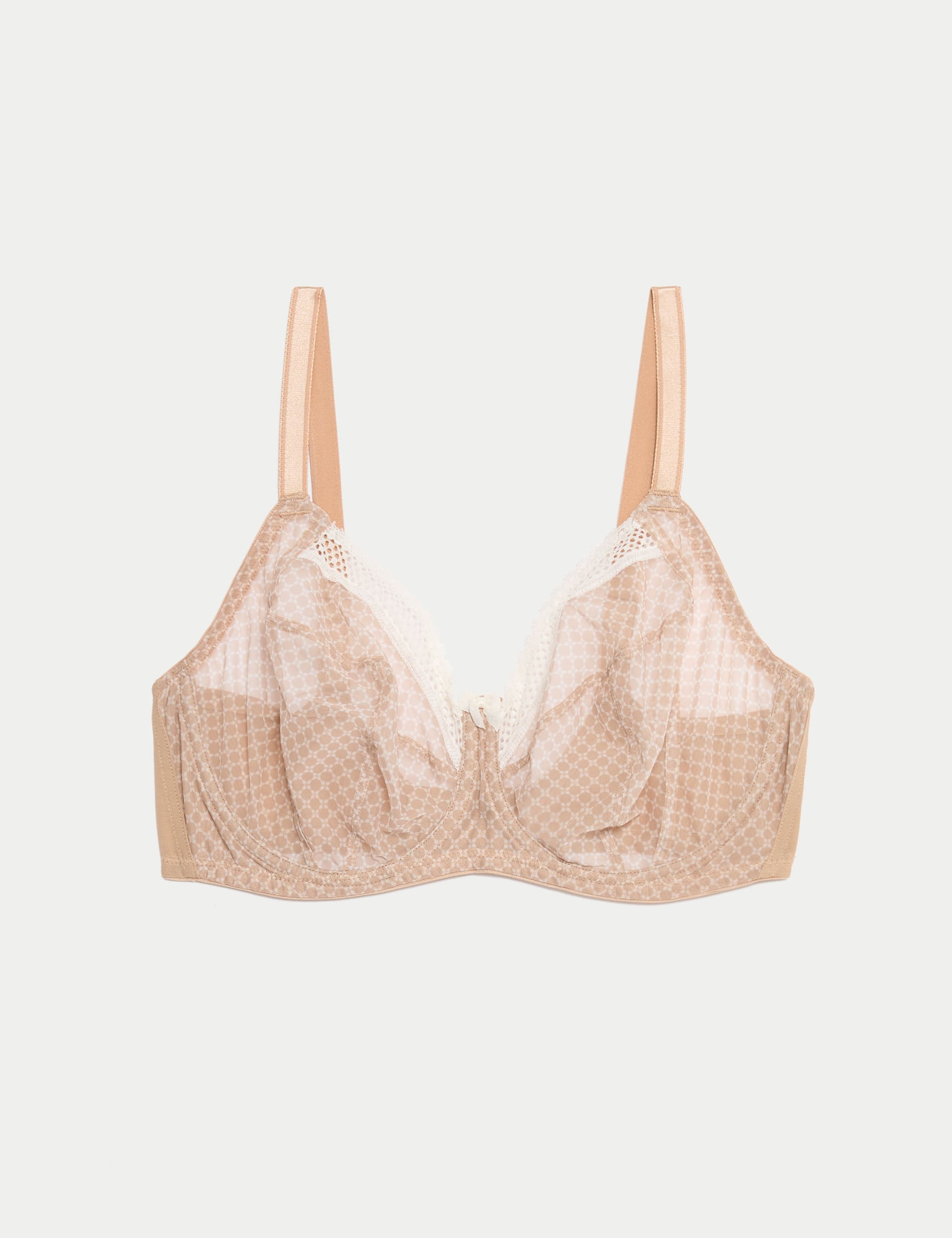 Printed Mesh Wired Extra Support Bra F-J | M&S Collection | M&S 
