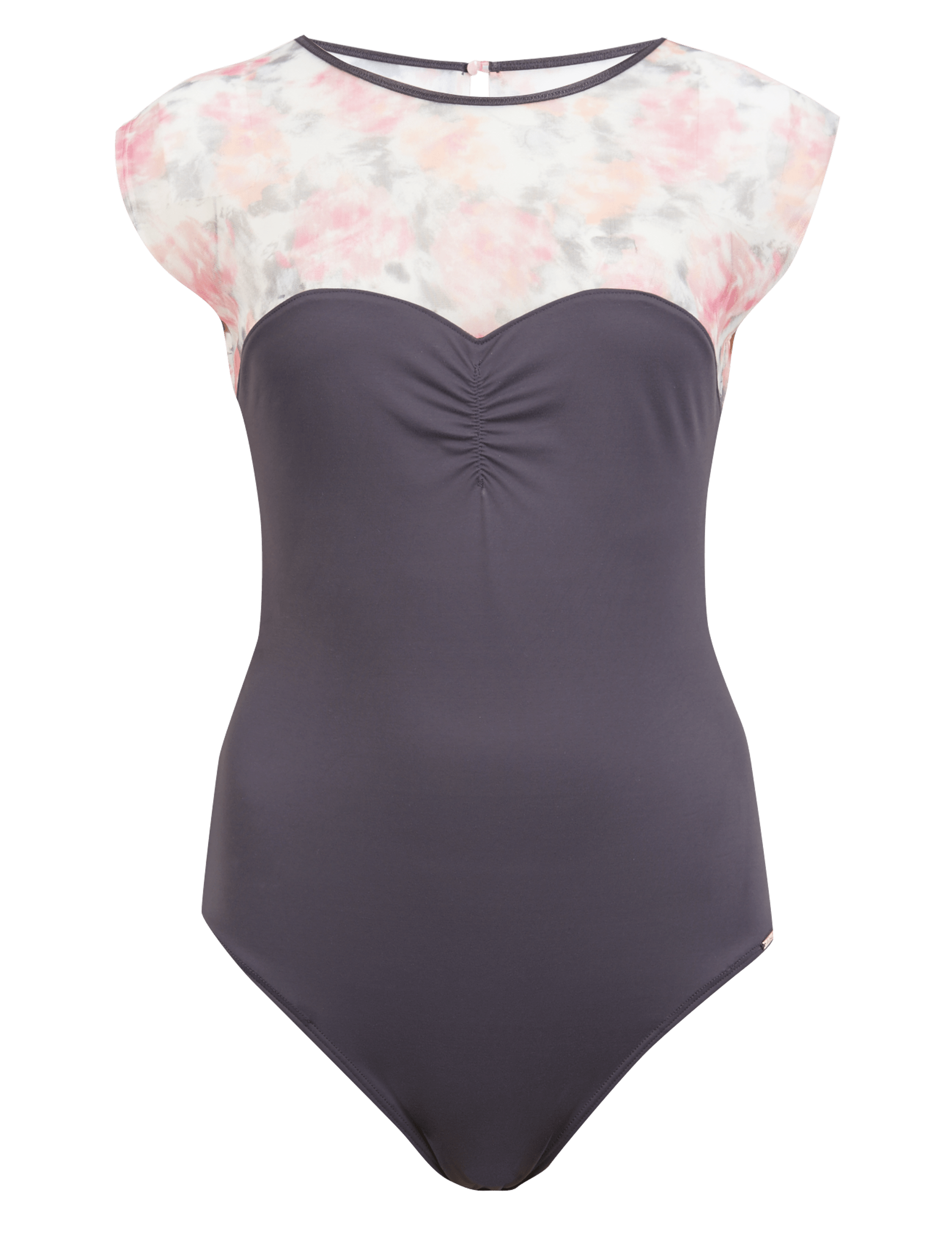 Floral Panelled Non-Padded Leotard Image 2 of 5