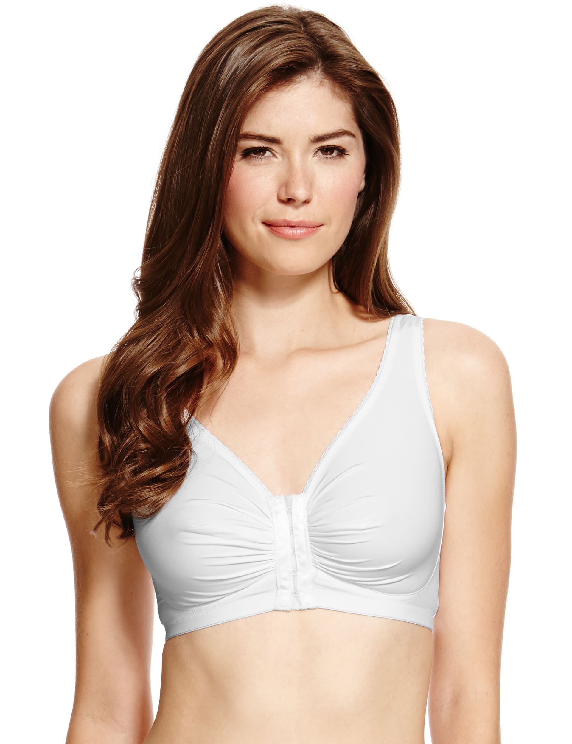 Front Fastening Super Stretch Full Cup Bra A DD M S Collection M S