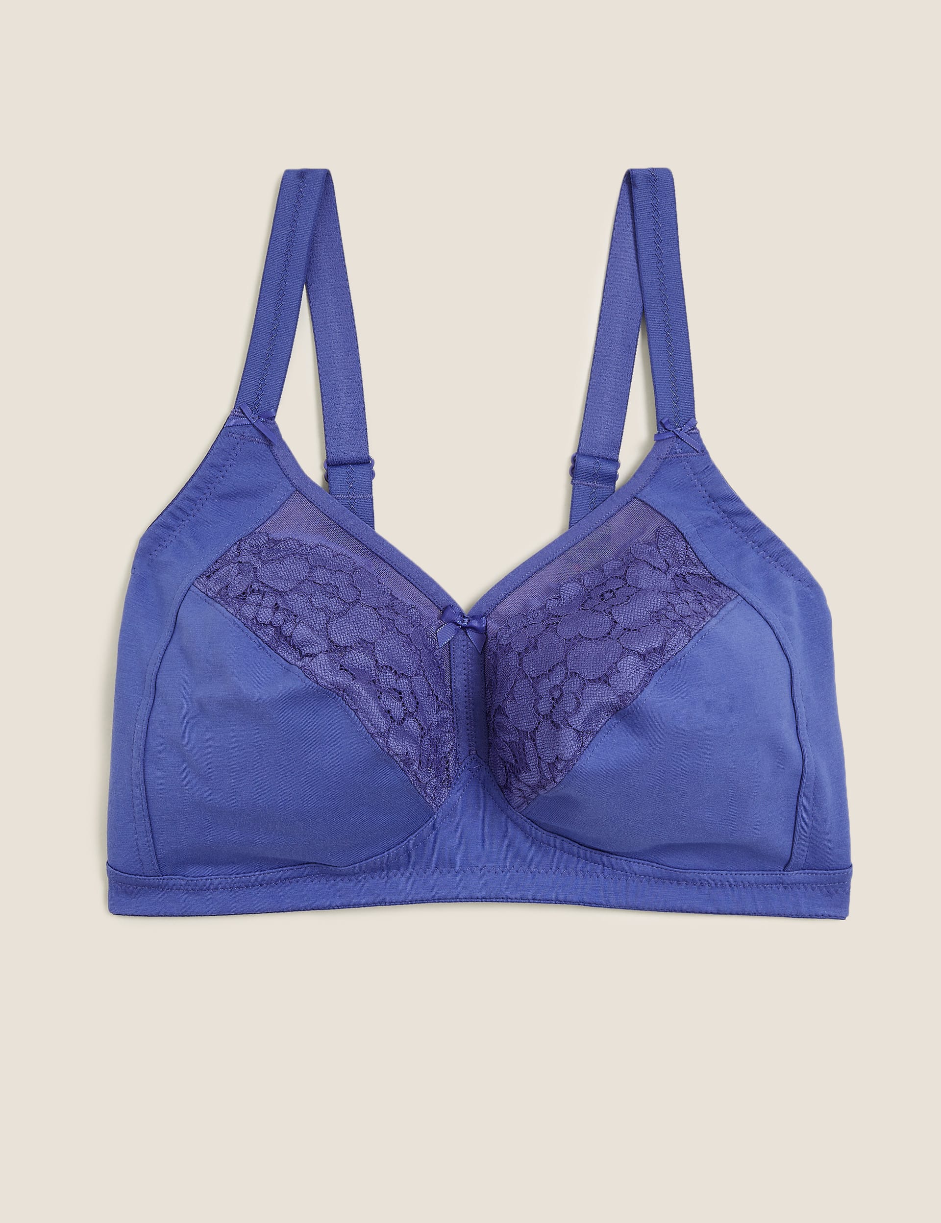 Total Support Cotton & Lace Full Cup Bra B-G | M&S Collection | M&S