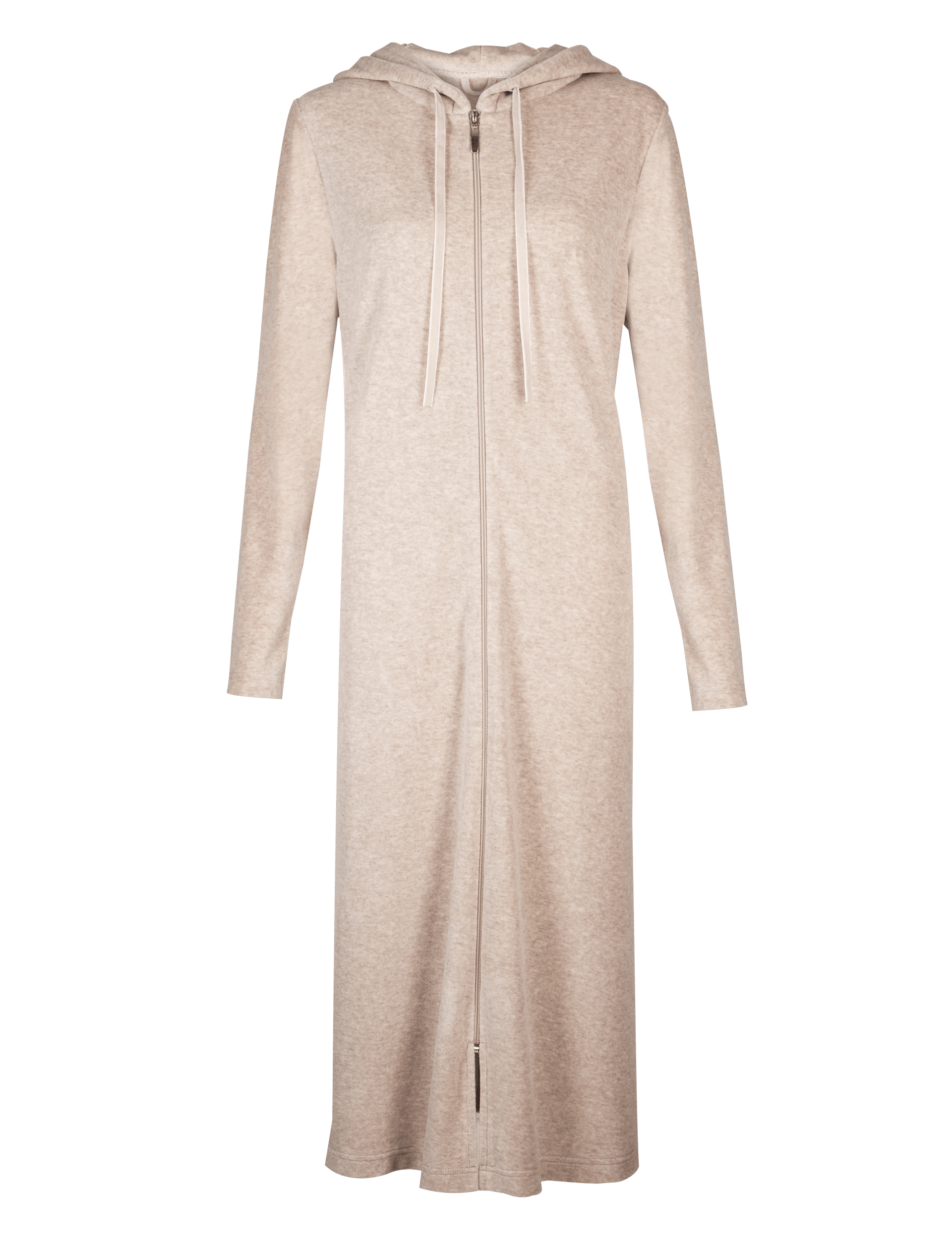 Hooded Zip Through Velour Dressing Gown M S Collection M S