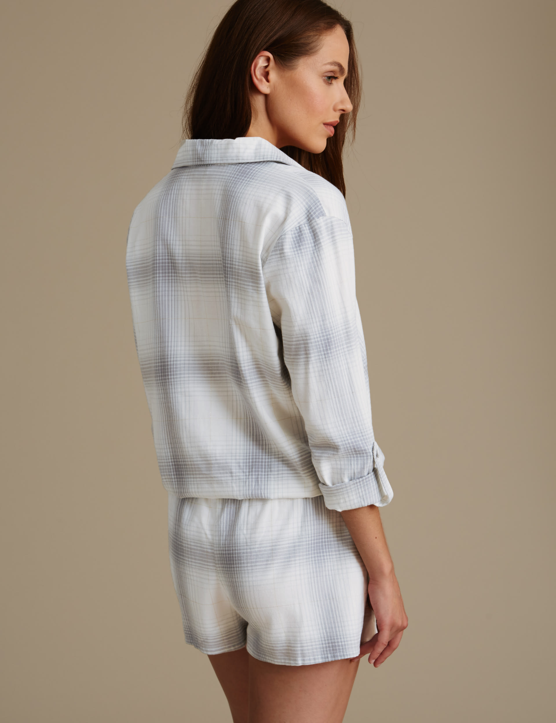 Pure Cotton Check Onesie Image 2 of 5