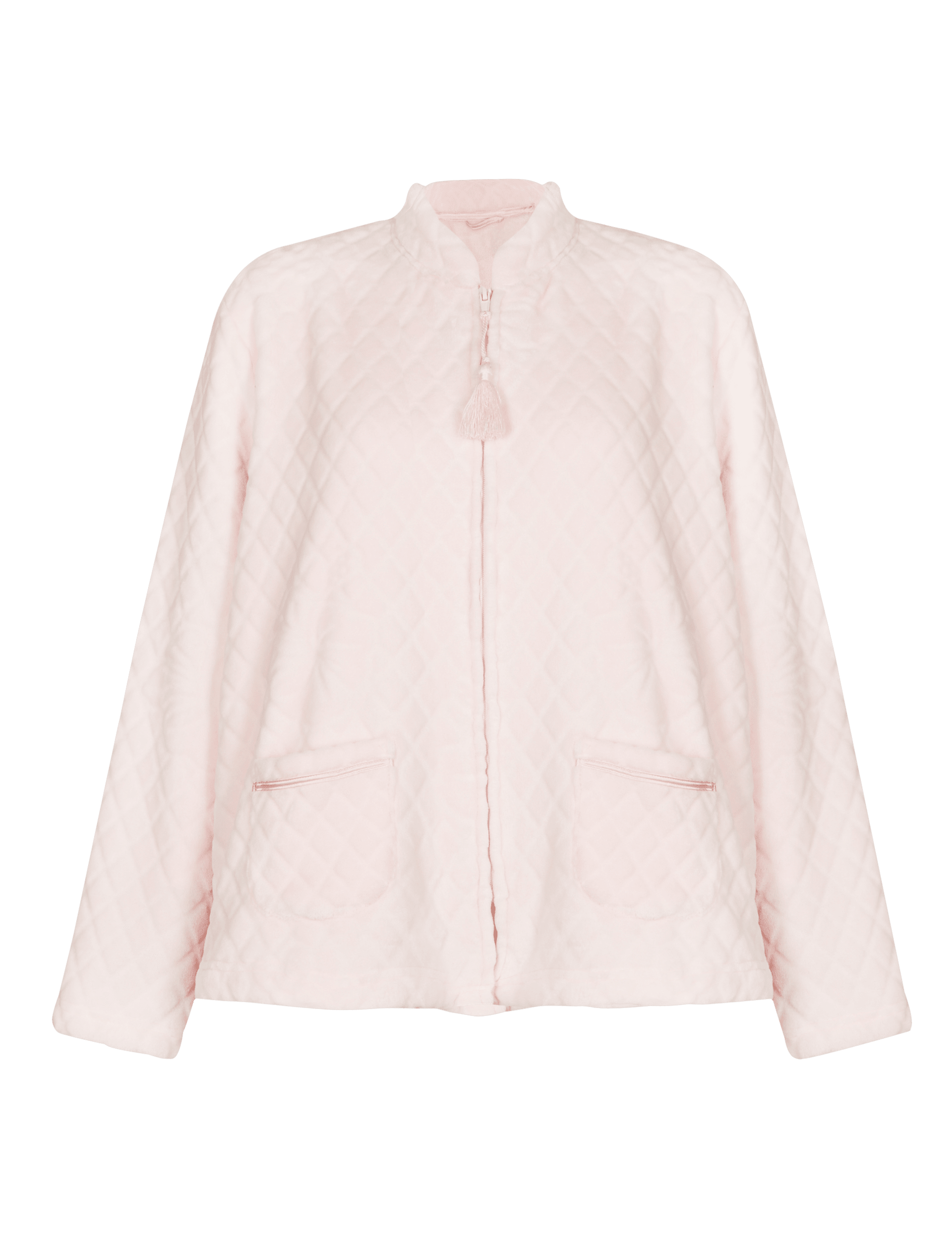 Soft Embossed Floral Quilted Fleece Bed Jacket M S Collection M S