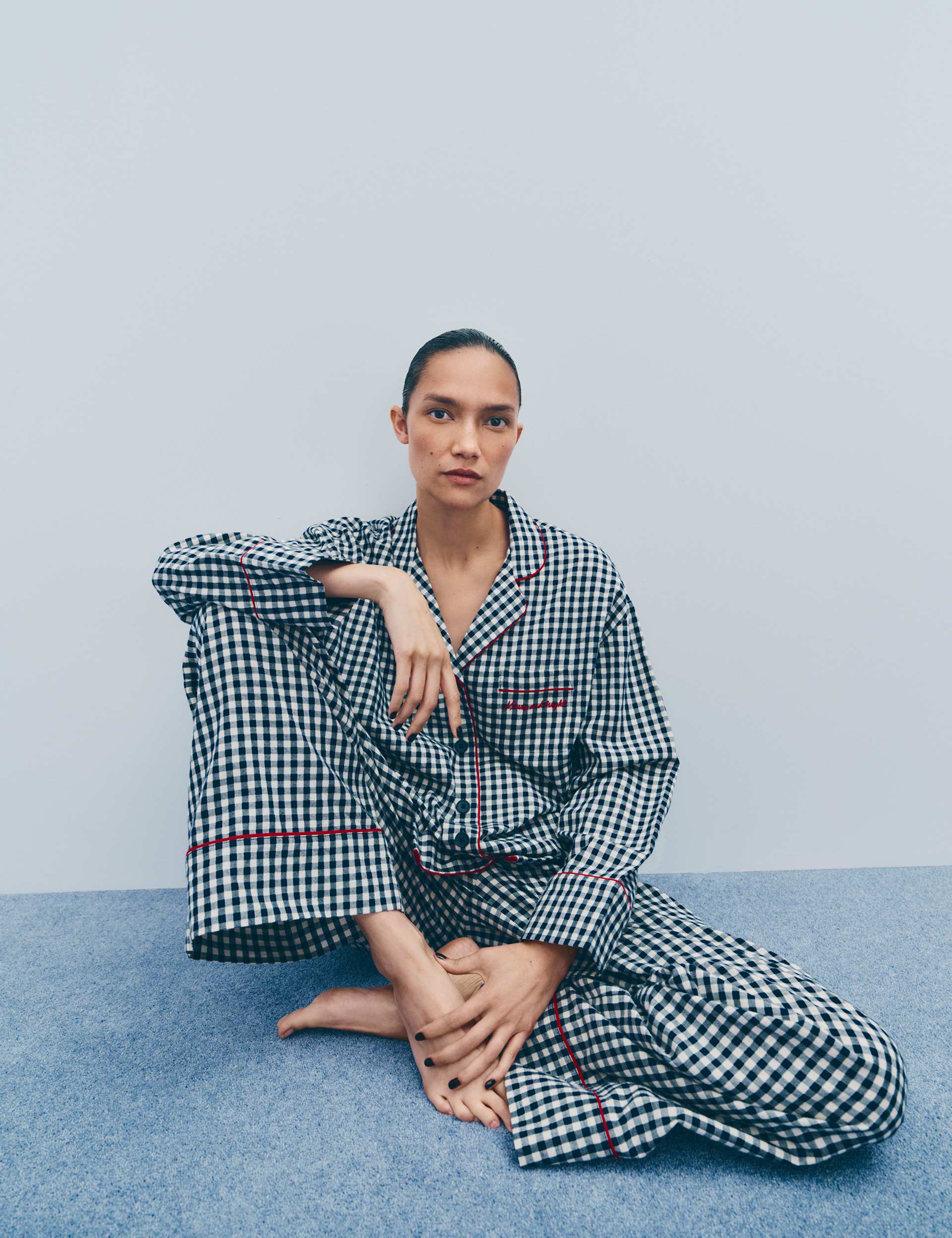 Pure Cotton Family Christmas Gingham Pyjama Set