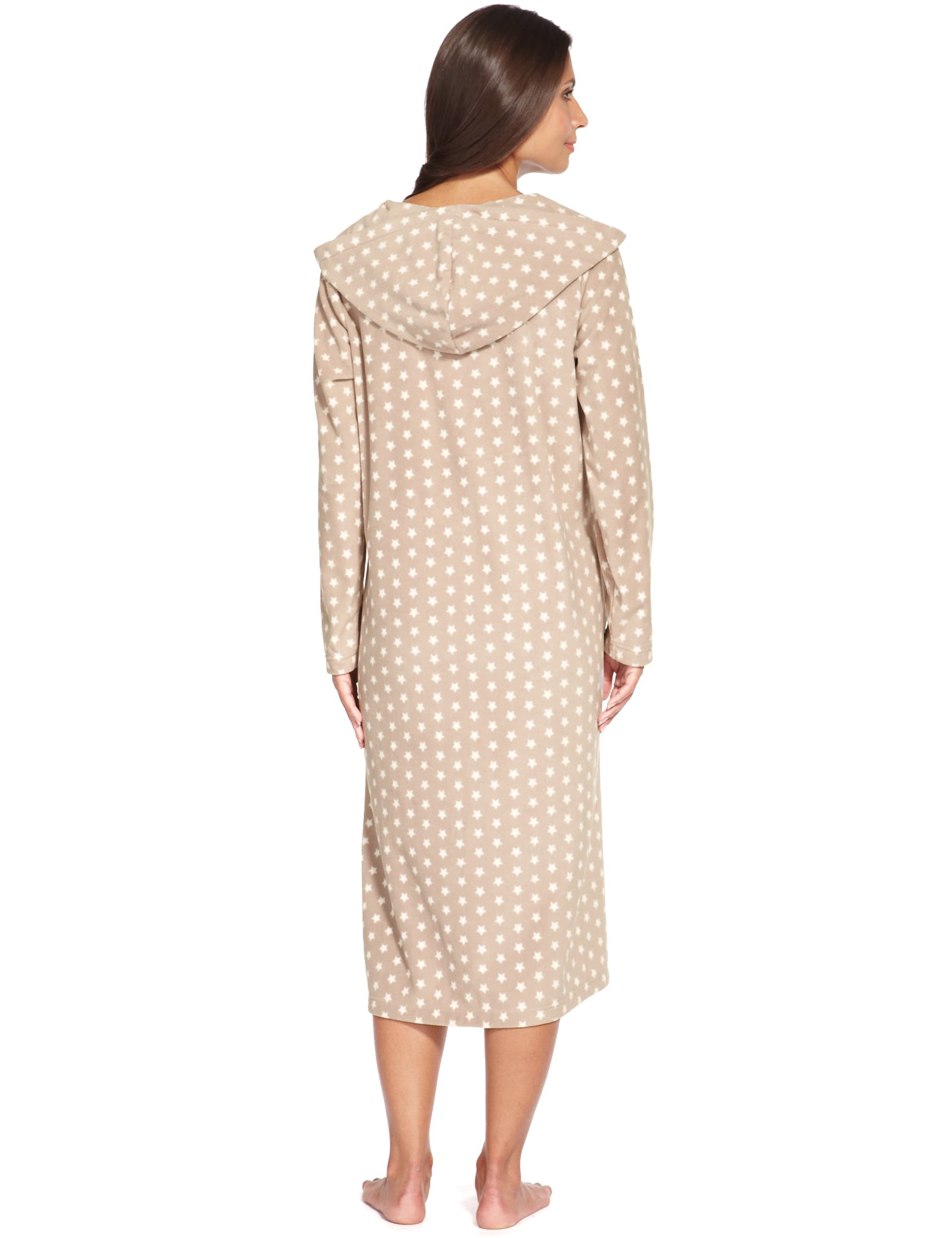 Zip Through Printed Dressing Gown M S Collection M S