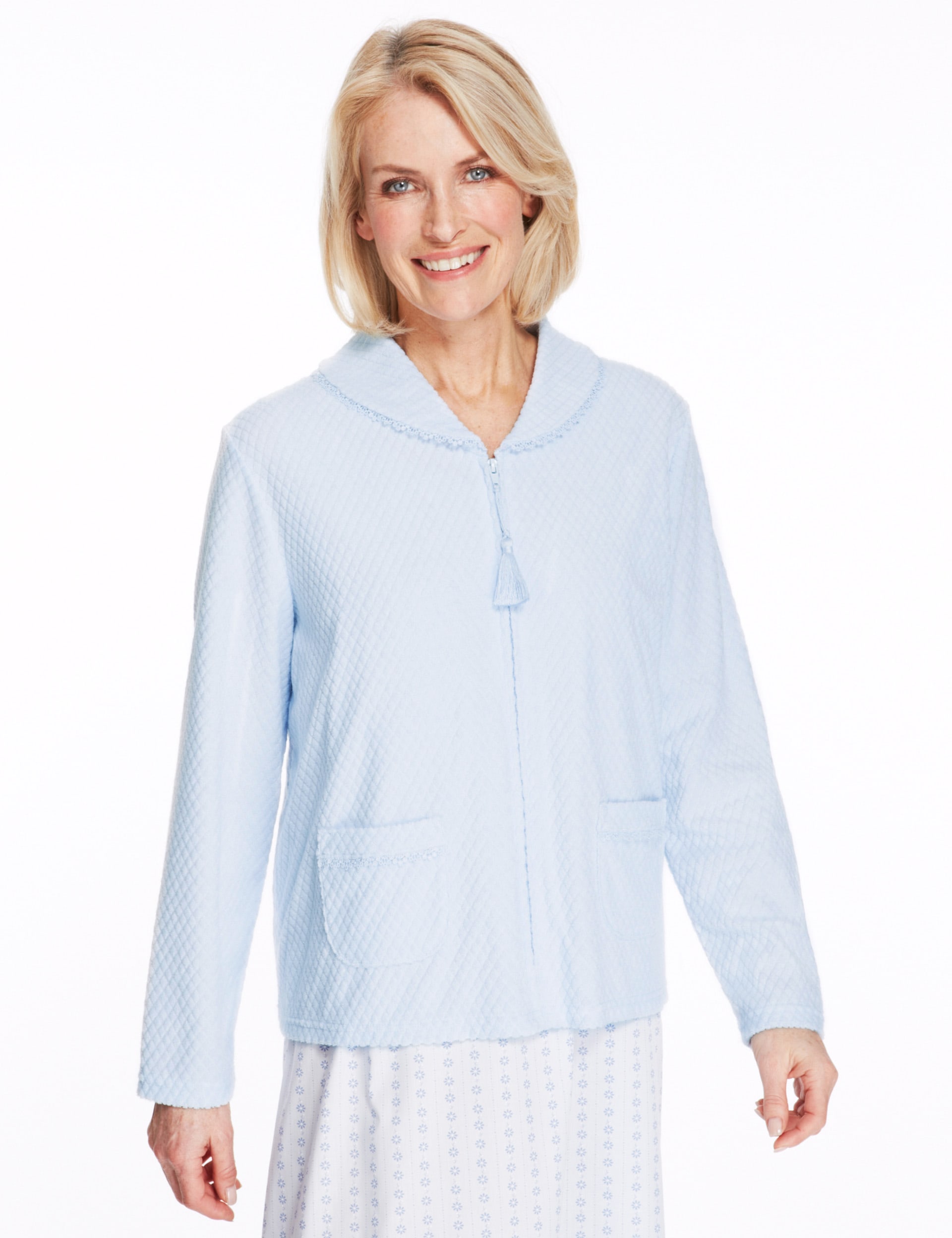 Diamond Towelling Bed Jacket M S