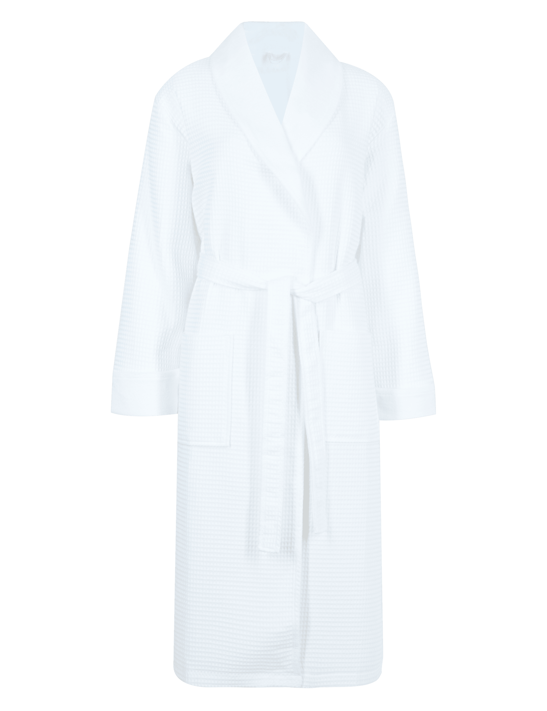 Pure Cotton Luxury Waffle Dressing Gown Image 2 of 4