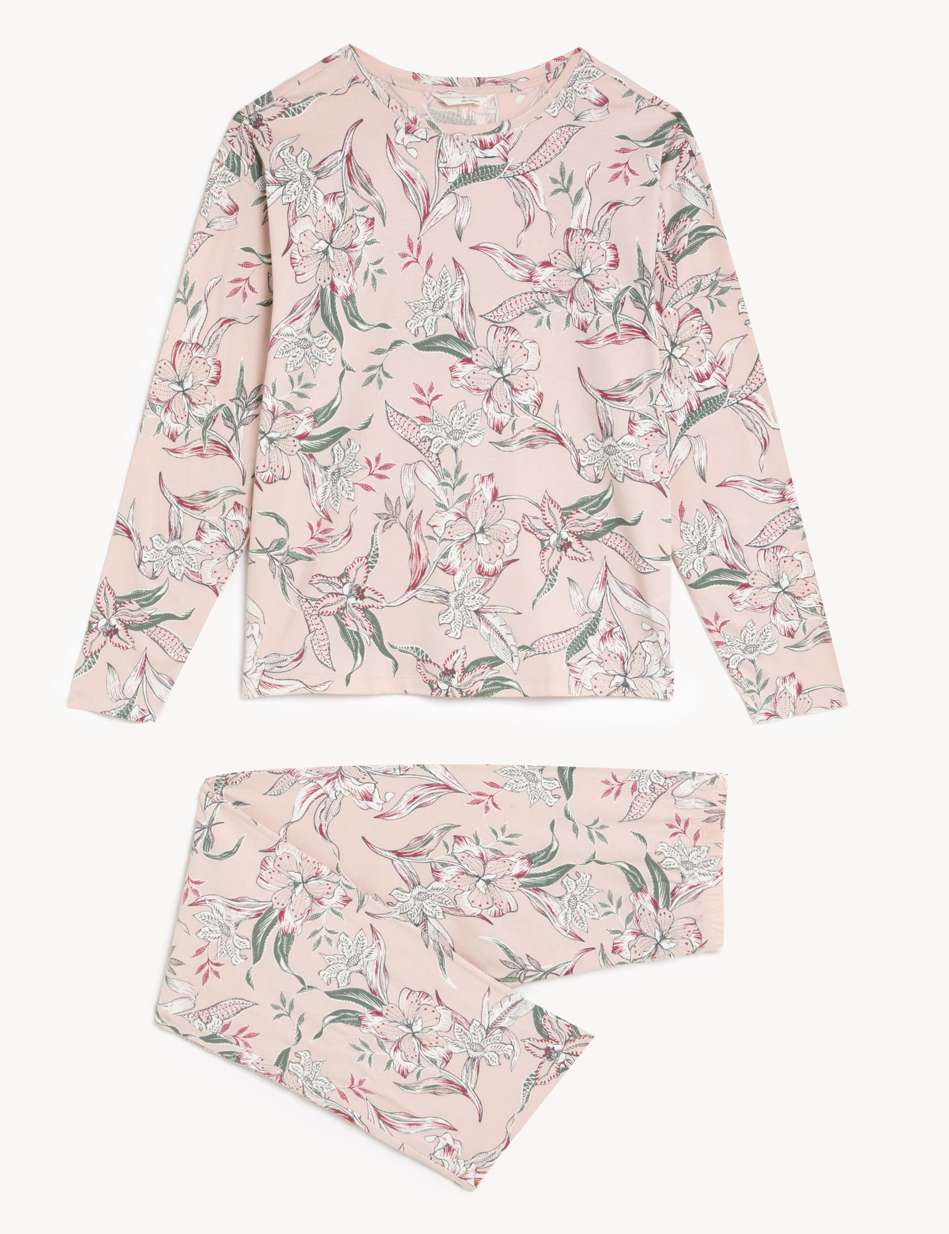 Mulmul Supima Cotton Floral Embroidered Pyajama