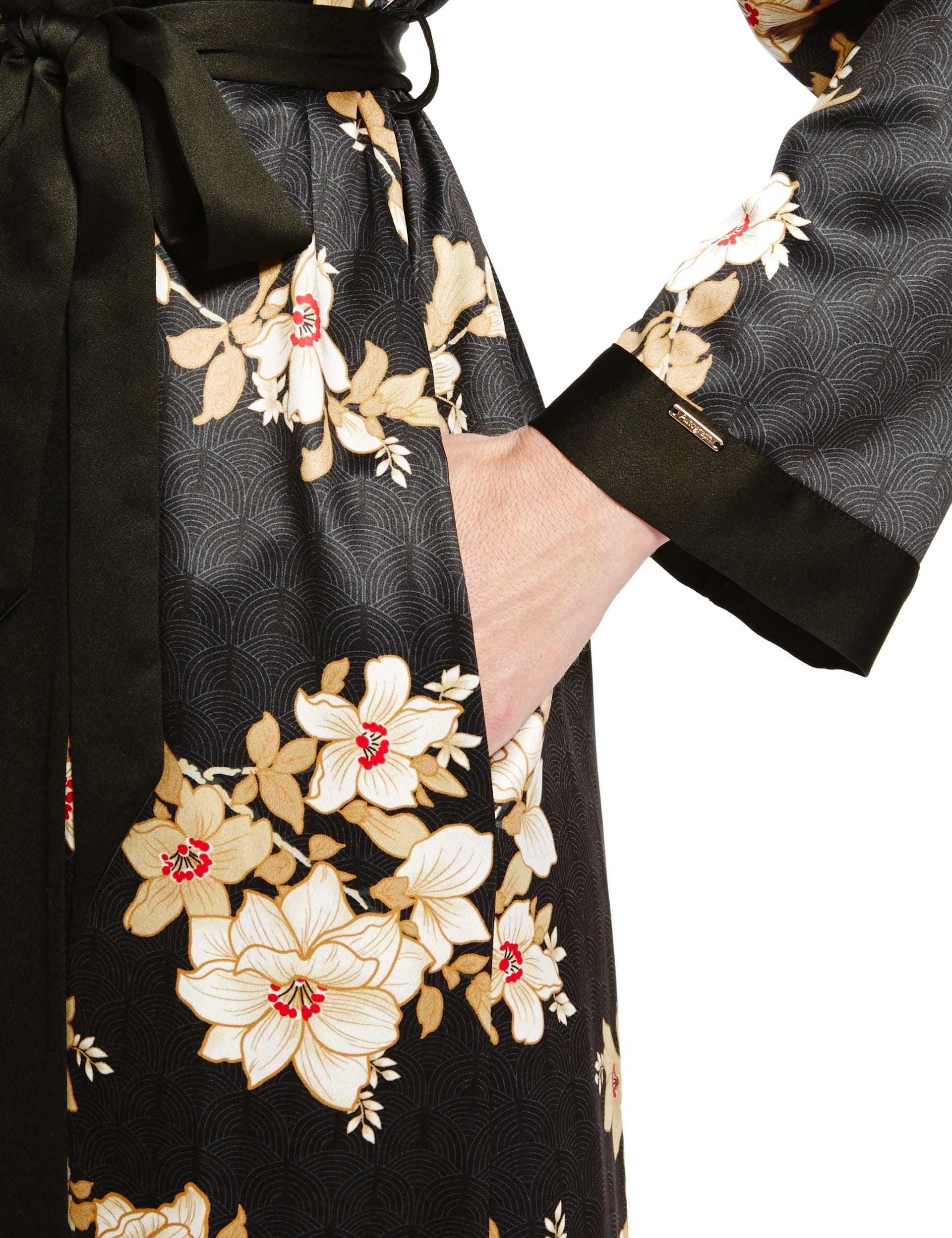 Satin Floral Wrap Image 2 of 5