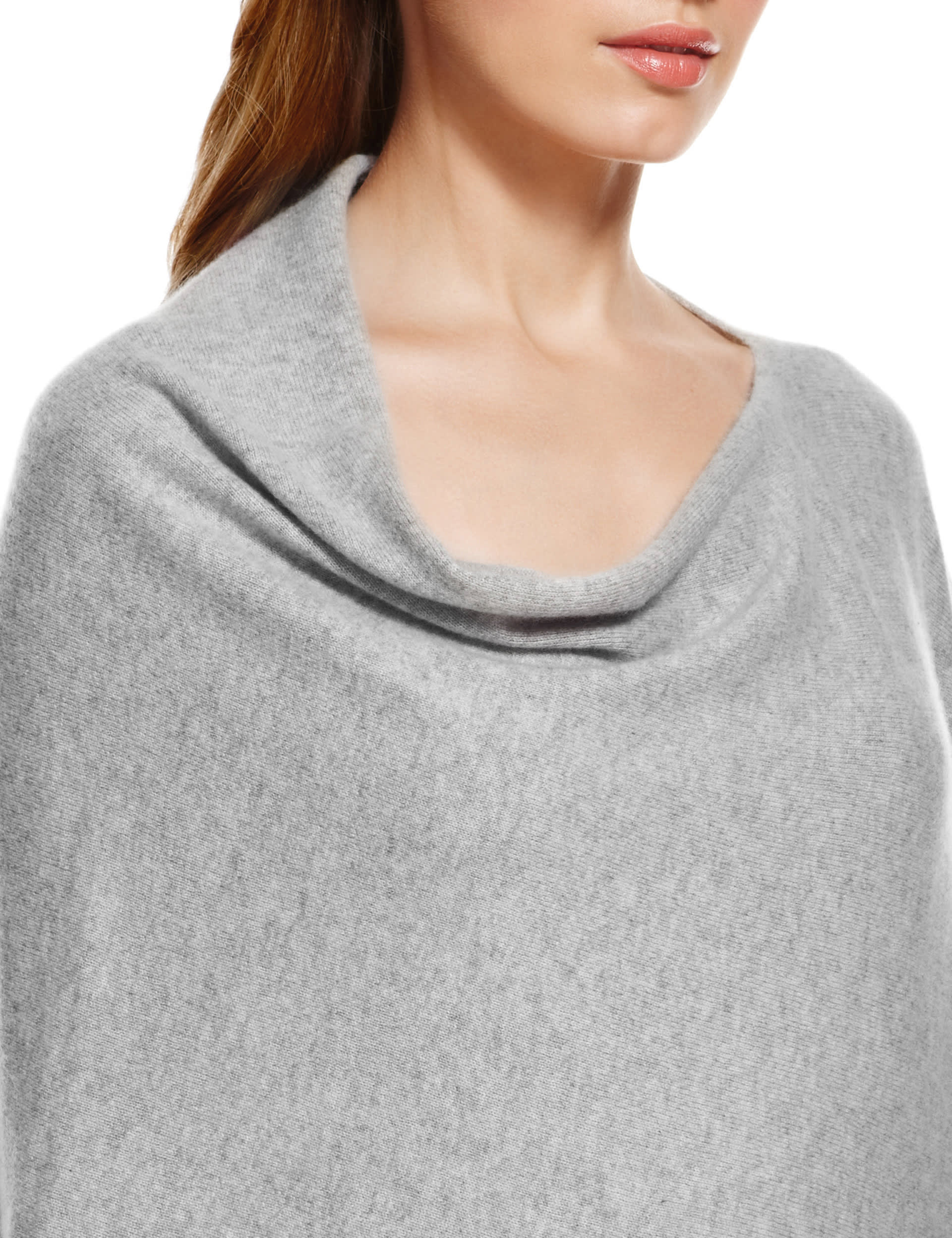 Rosie for Autograph Luxurious Pure Cashmere Poncho Image 2 of 4