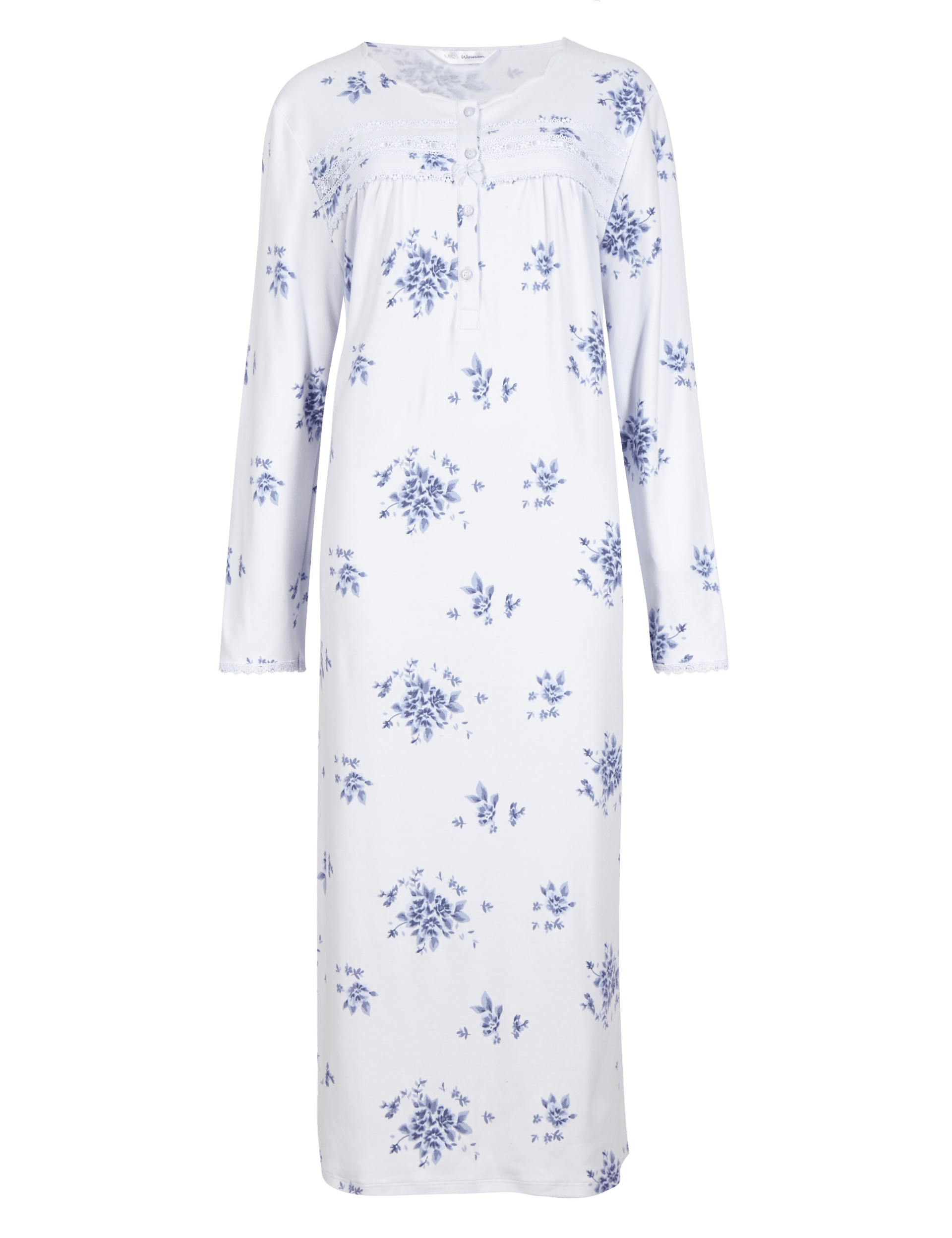 Long sleeved nightdresses brushed cotton online