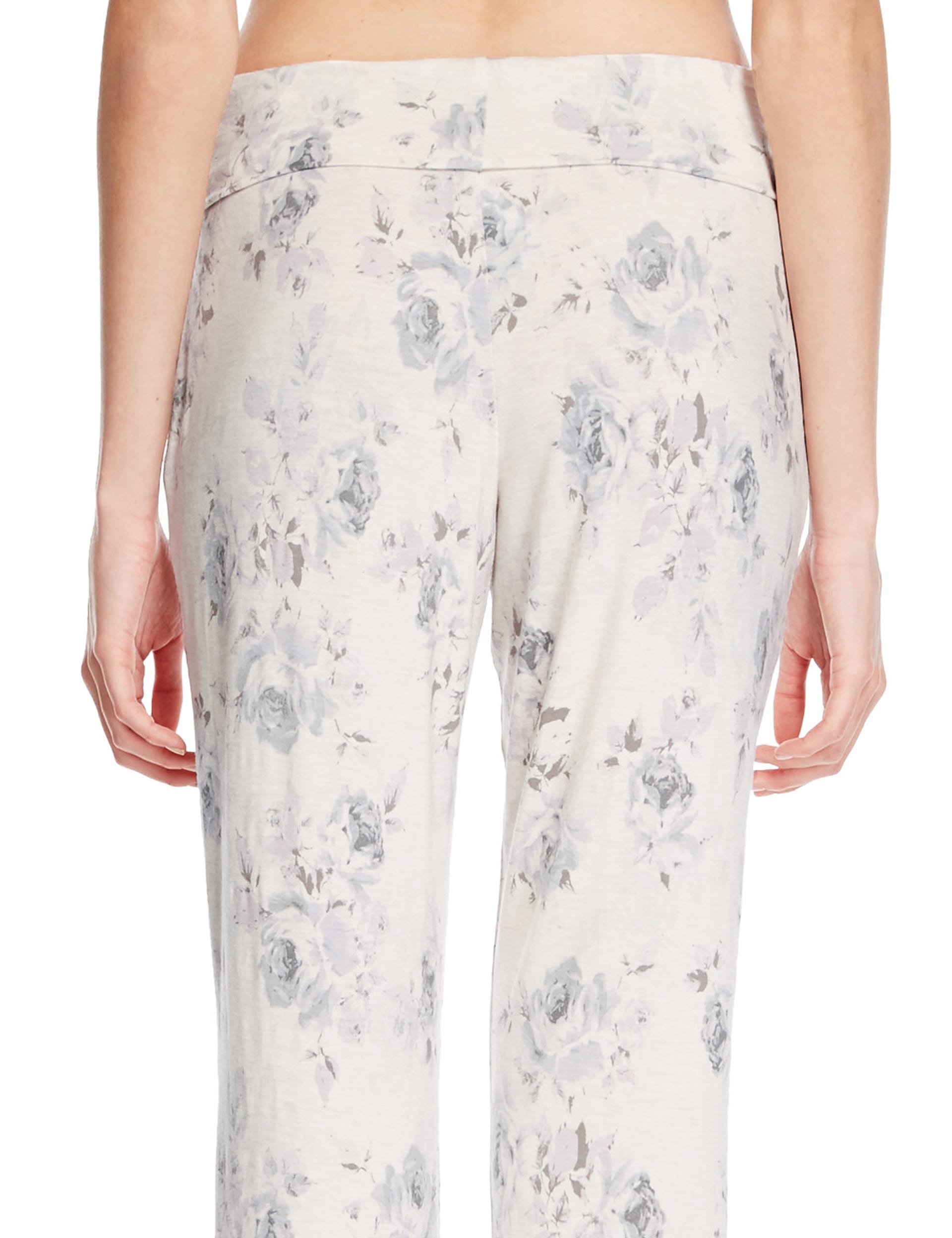 Floral Cuffed Hem Pyjama Bottoms Image 2 of 3