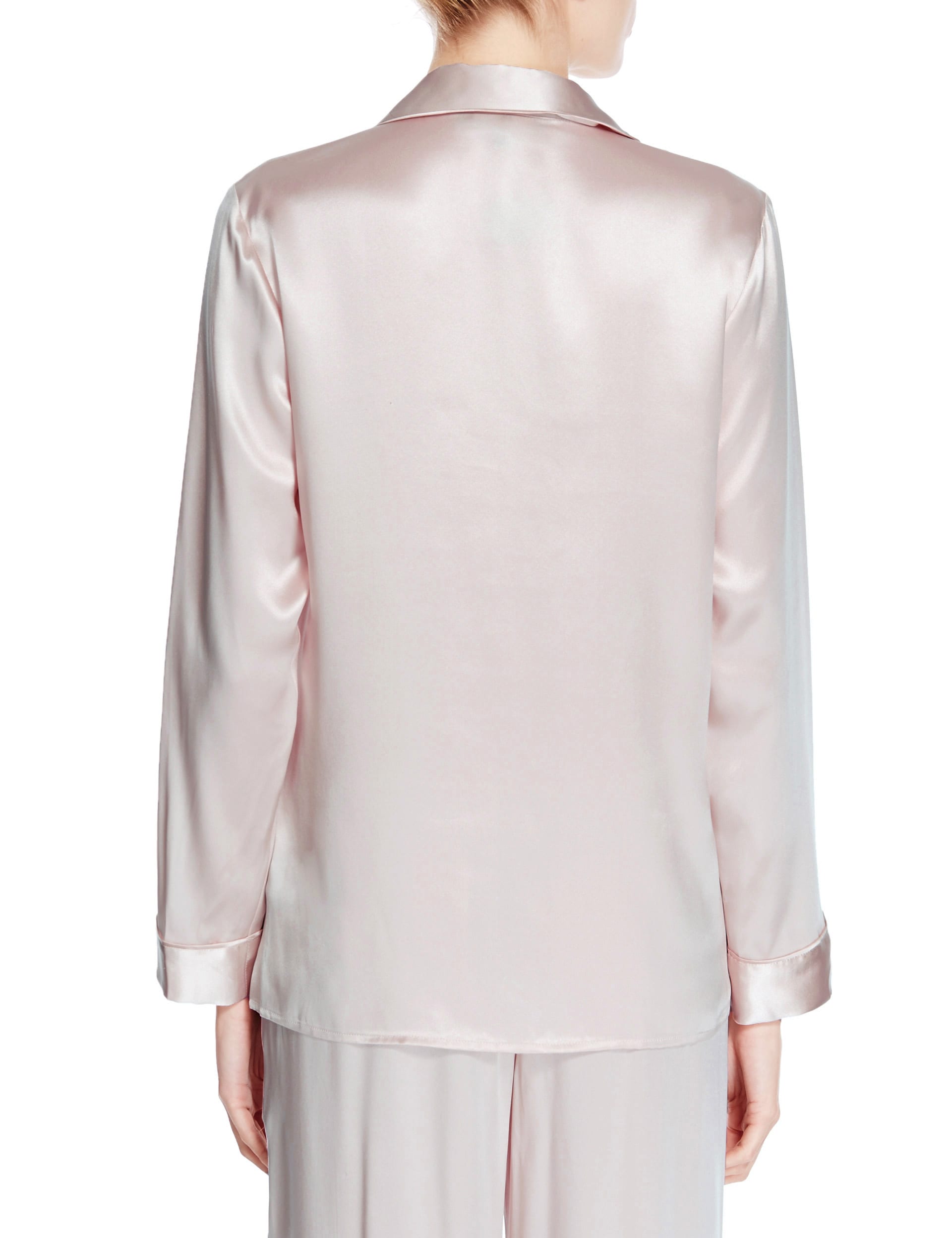 Pure Silk Revere Collar Pyjamas Image 2 of 5